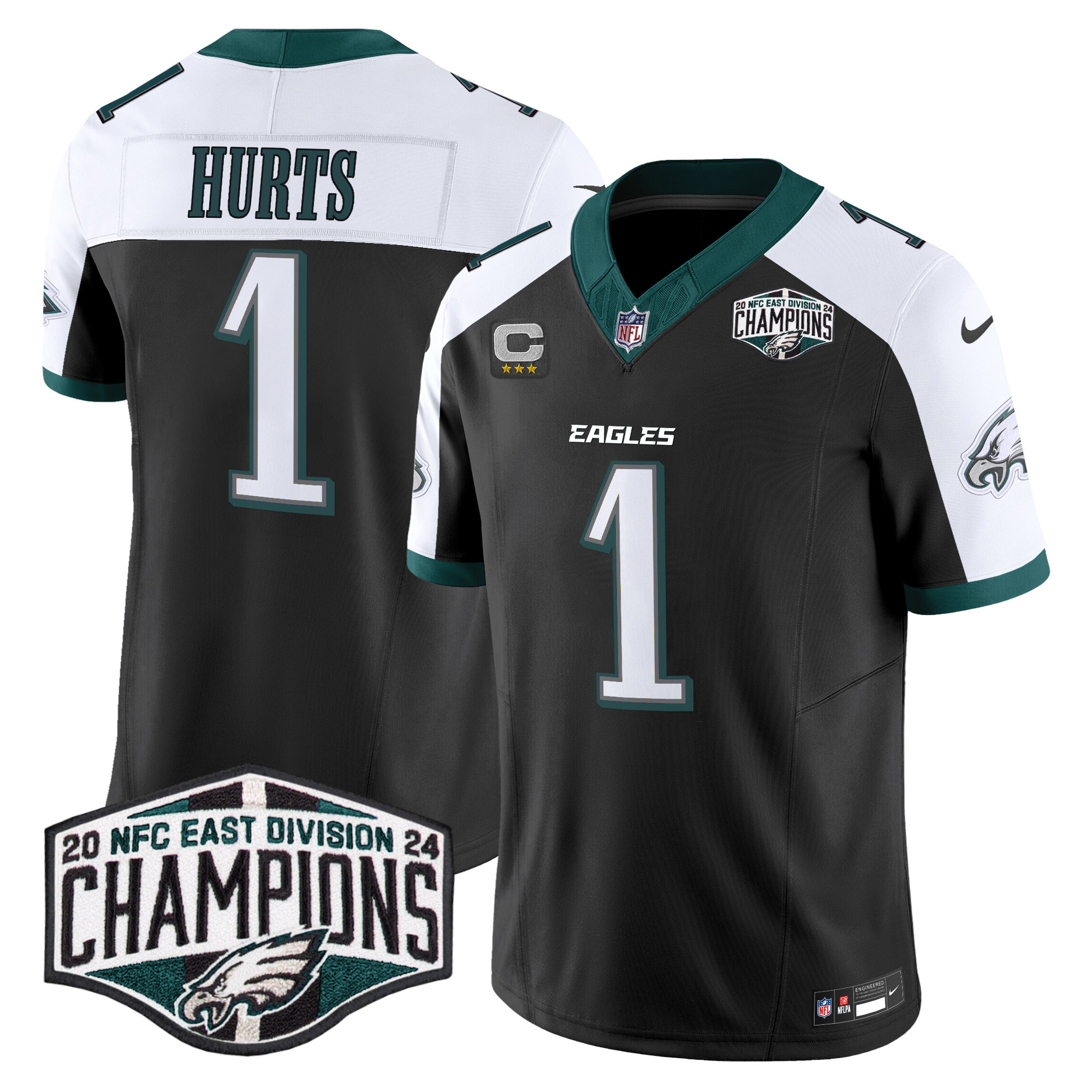 Men's Eagles 2024 NFC East Division Champions Vapor Limited Jersey - All Stitched - Image 35