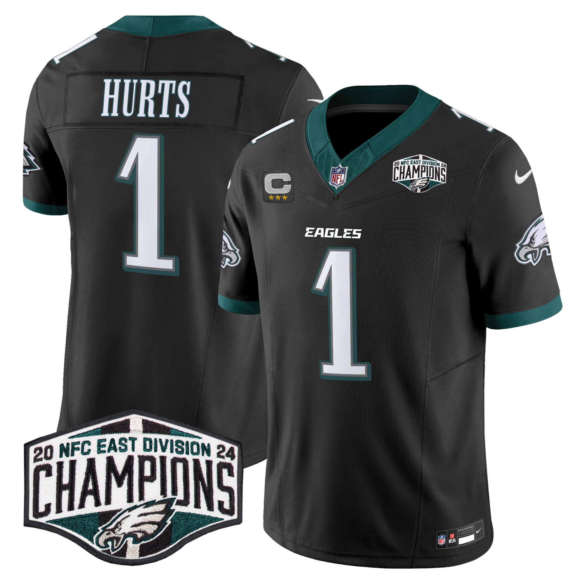 Men's Eagles 2024 NFC East Division Champions Vapor Limited Jersey - All Stitched - Image 20