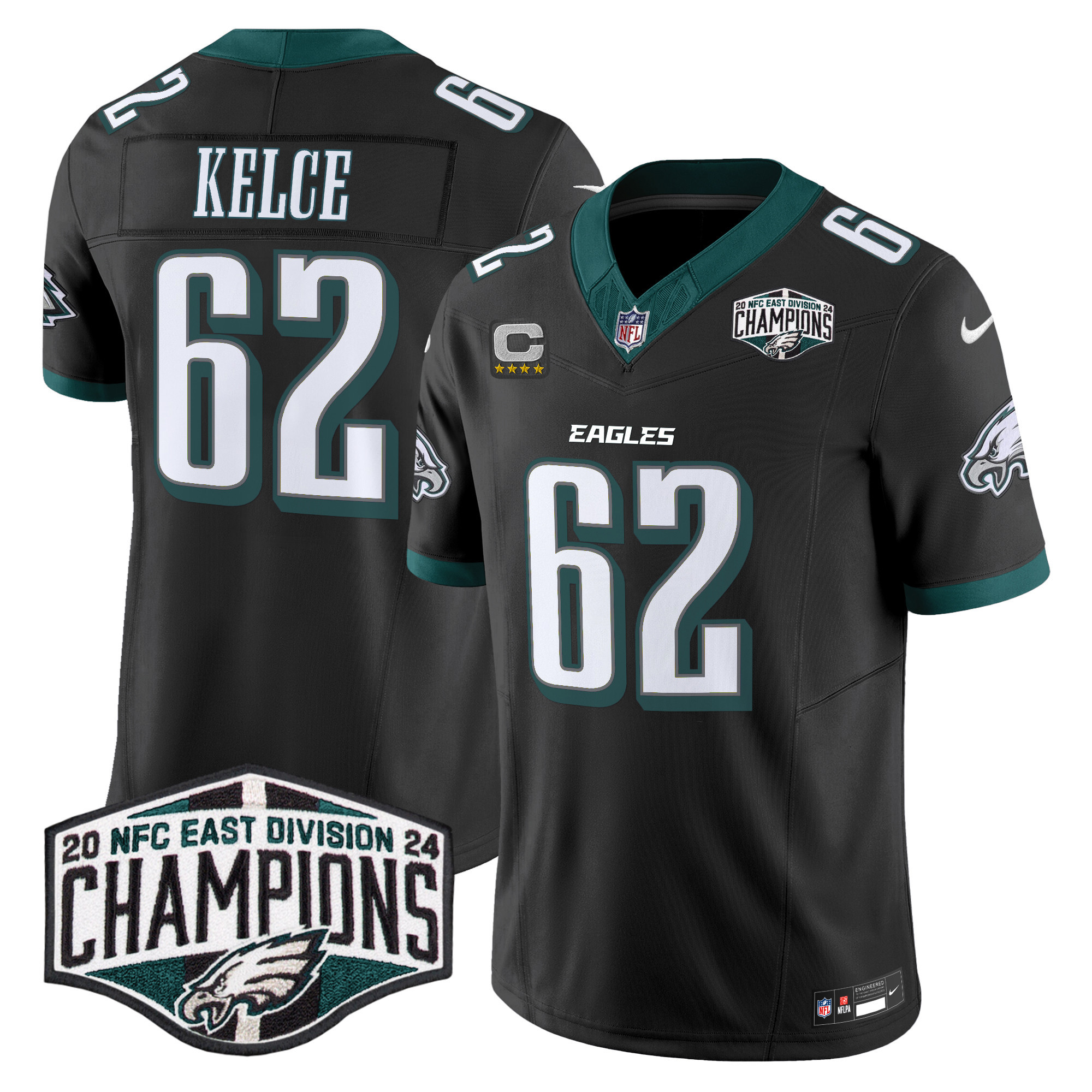 Men's Eagles 2024 NFC East Division Champions Vapor Limited Jersey - All Stitched - Image 21