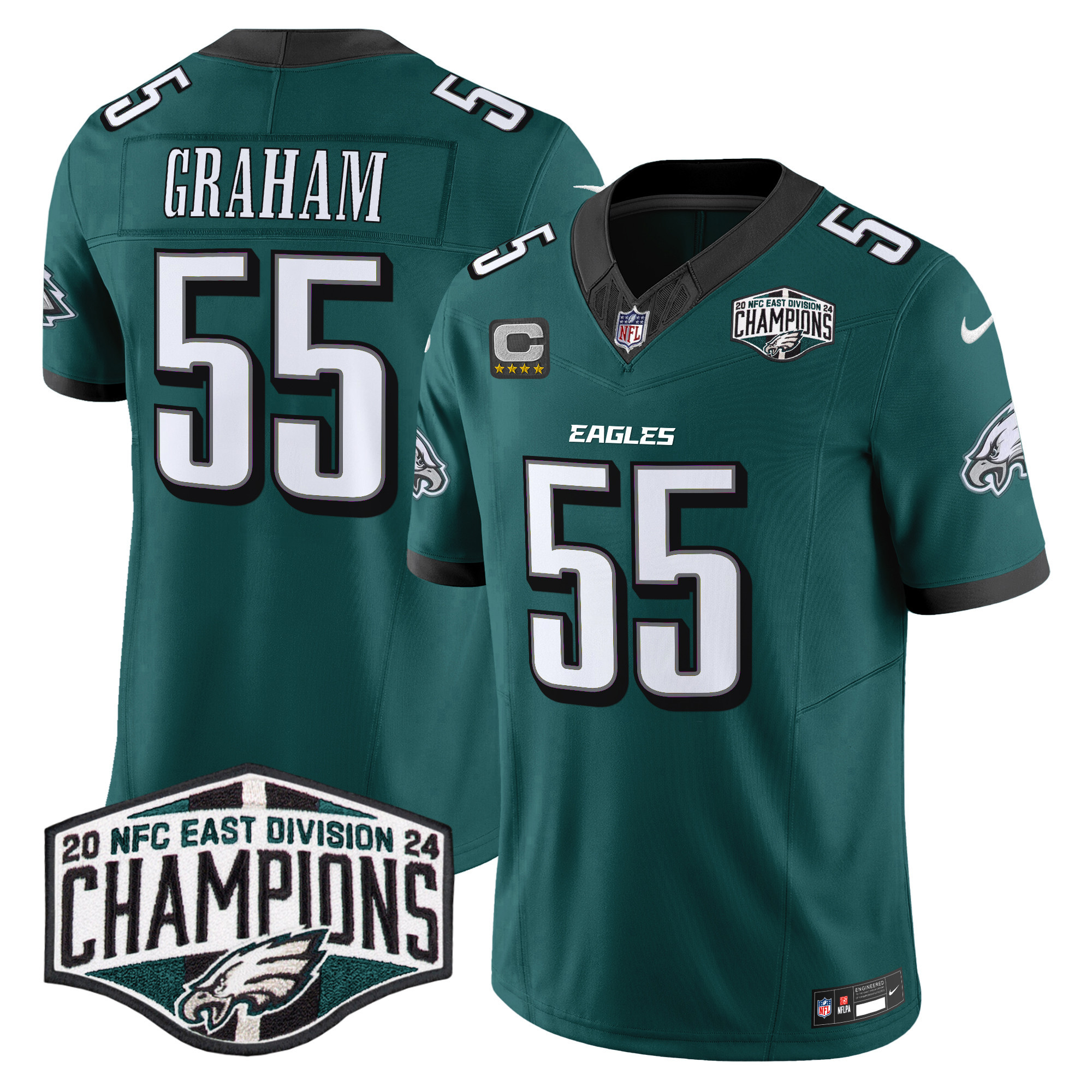 Men's Eagles 2024 NFC East Division Champions Vapor Limited Jersey - All Stitched - Image 8