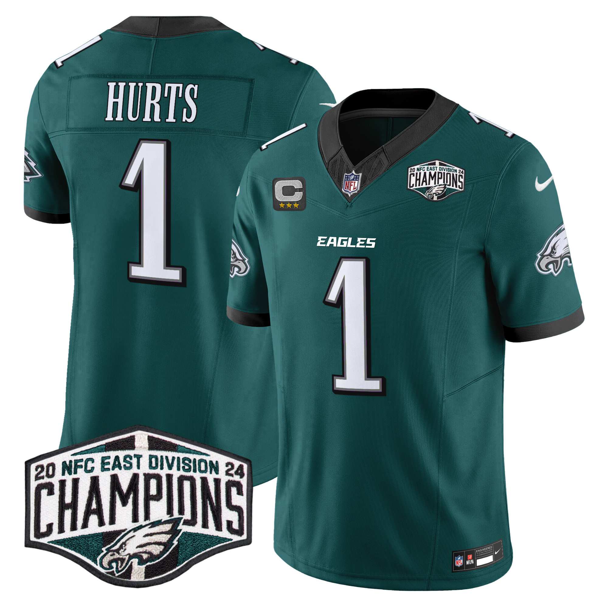 Men's Eagles 2024 NFC East Division Champions Vapor Limited Jersey - All Stitched - Image 4