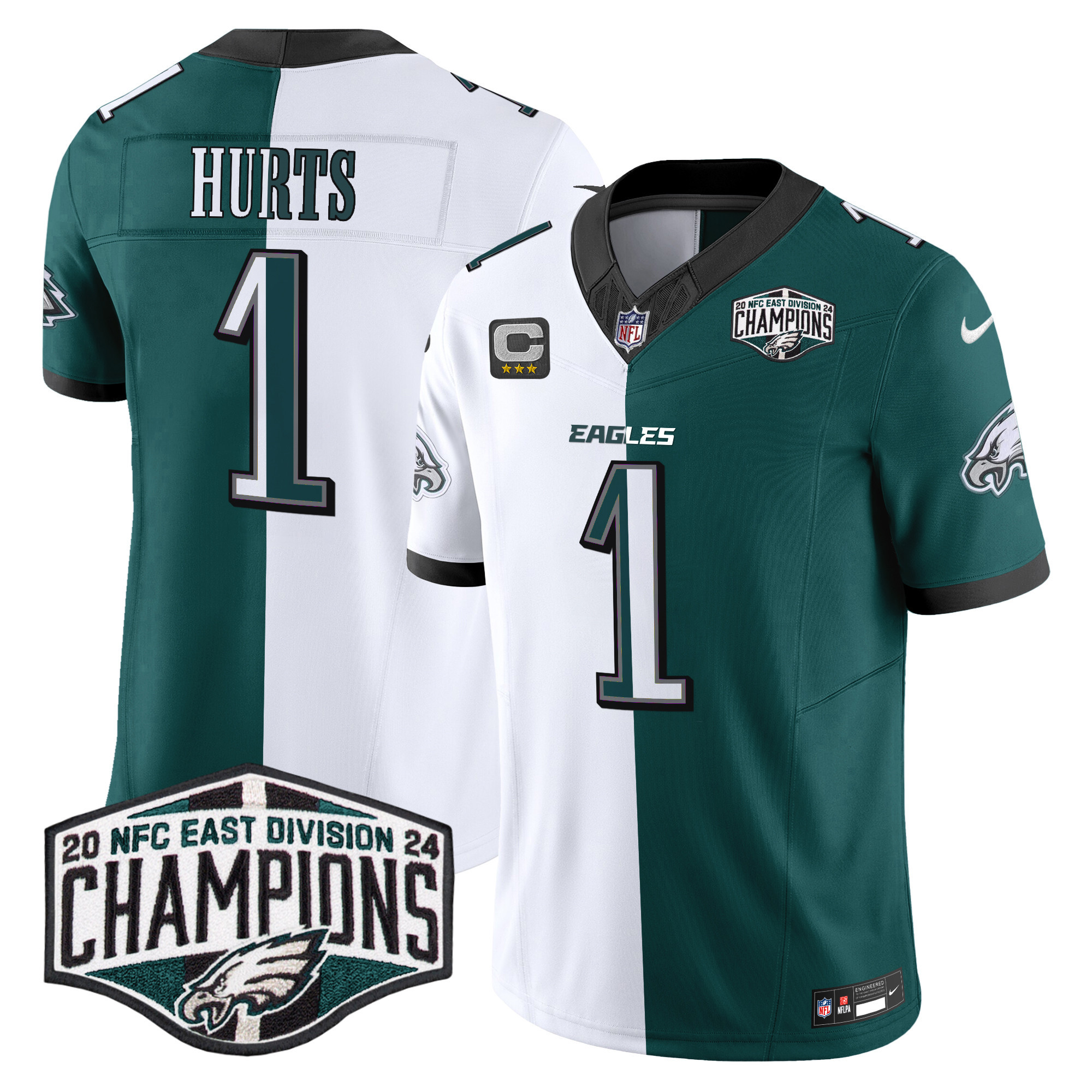 Men's Eagles 2024 NFC East Division Champions Vapor Limited Jersey - All Stitched - Image 43