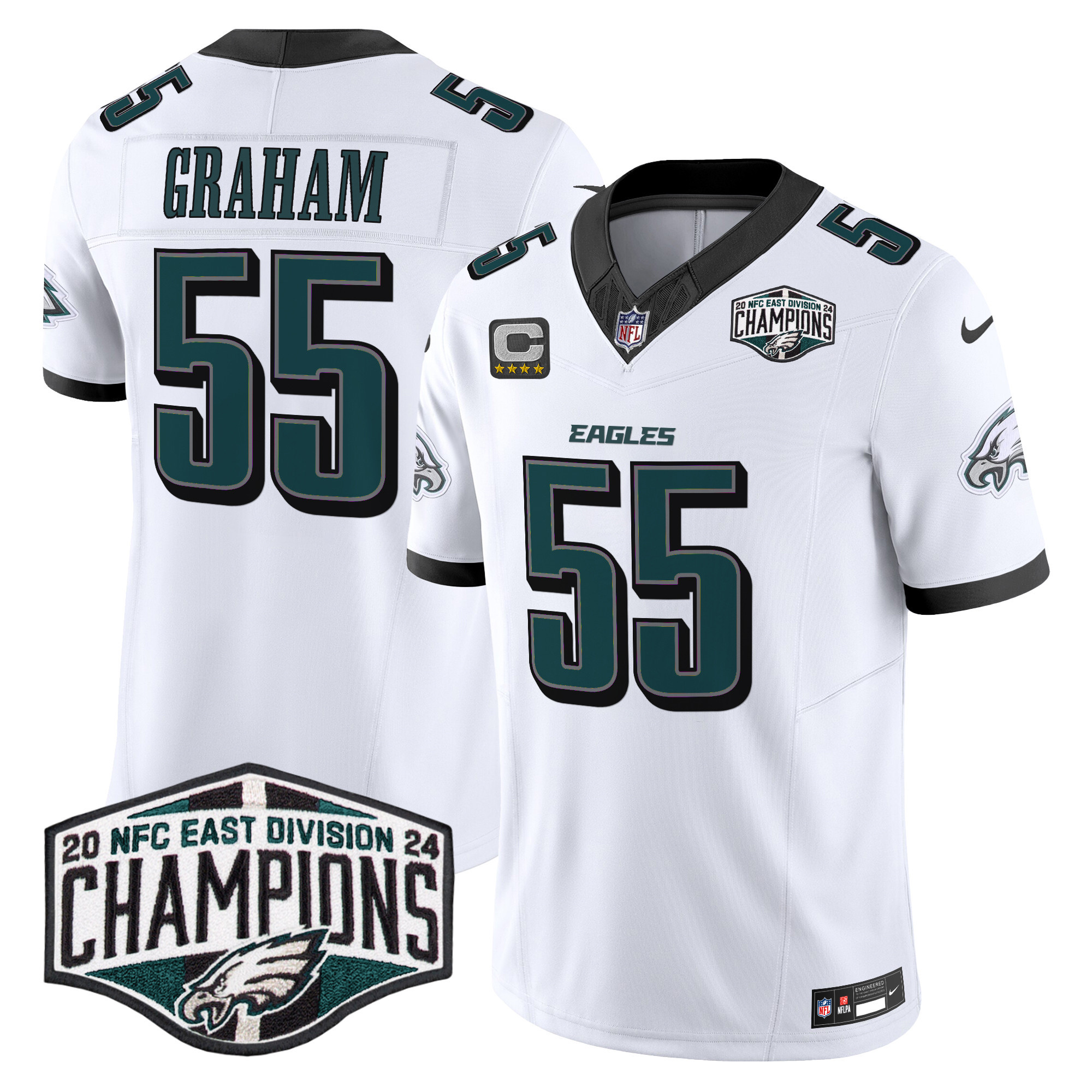 Men's Eagles 2024 NFC East Division Champions Vapor Limited Jersey - All Stitched - Image 16