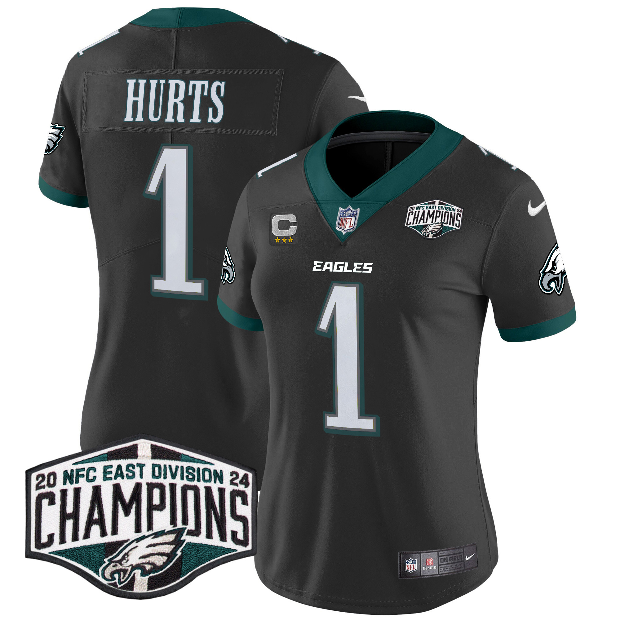 Women's Eagles 2024 NFC East Division Champions Vapor Limited Jersey - All Stitched - Image 19
