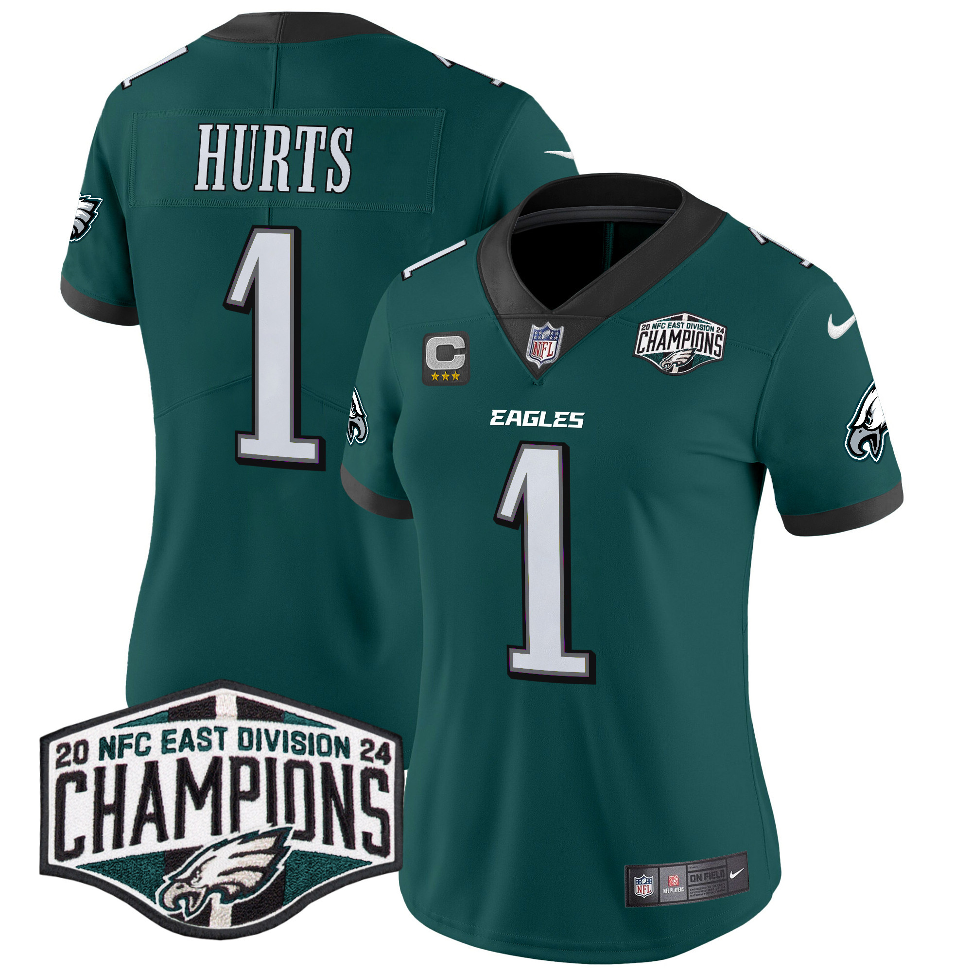 Women's Eagles 2024 NFC East Division Champions Vapor Limited Jersey - All Stitched - Image 3
