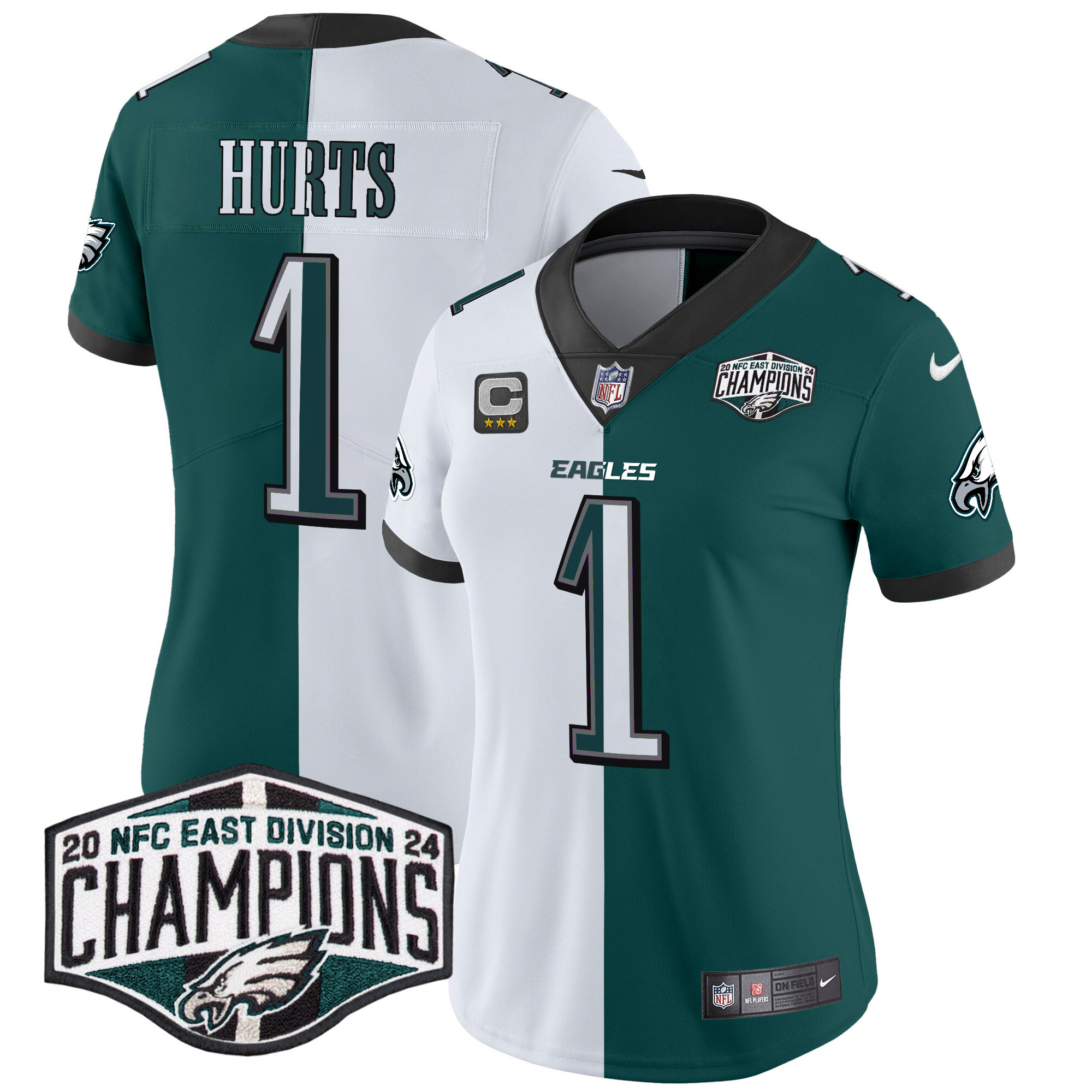Women's Eagles 2024 NFC East Division Champions Vapor Limited Jersey - All Stitched - Image 43