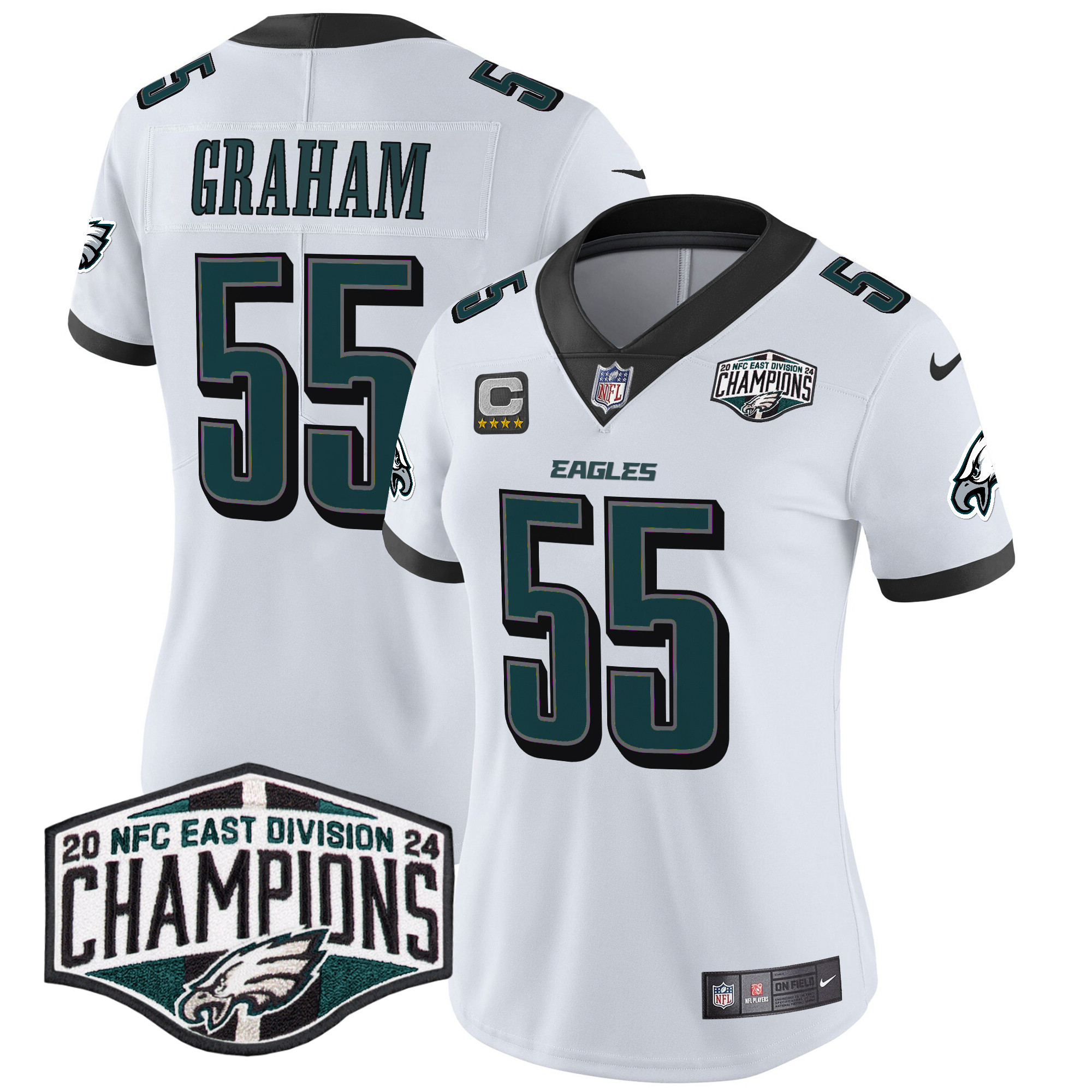 Women's Eagles 2024 NFC East Division Champions Vapor Limited Jersey - All Stitched - Image 15