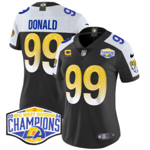 Women's Los Angeles Rams 2024 NFC West Division Champions Vapor Limited Jersey - All Stitched