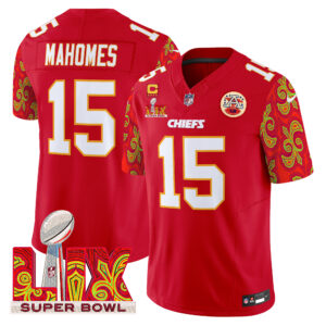 Men's Chiefs Super Bowl LIX Style Vapor Limited Jersey - All Stitched