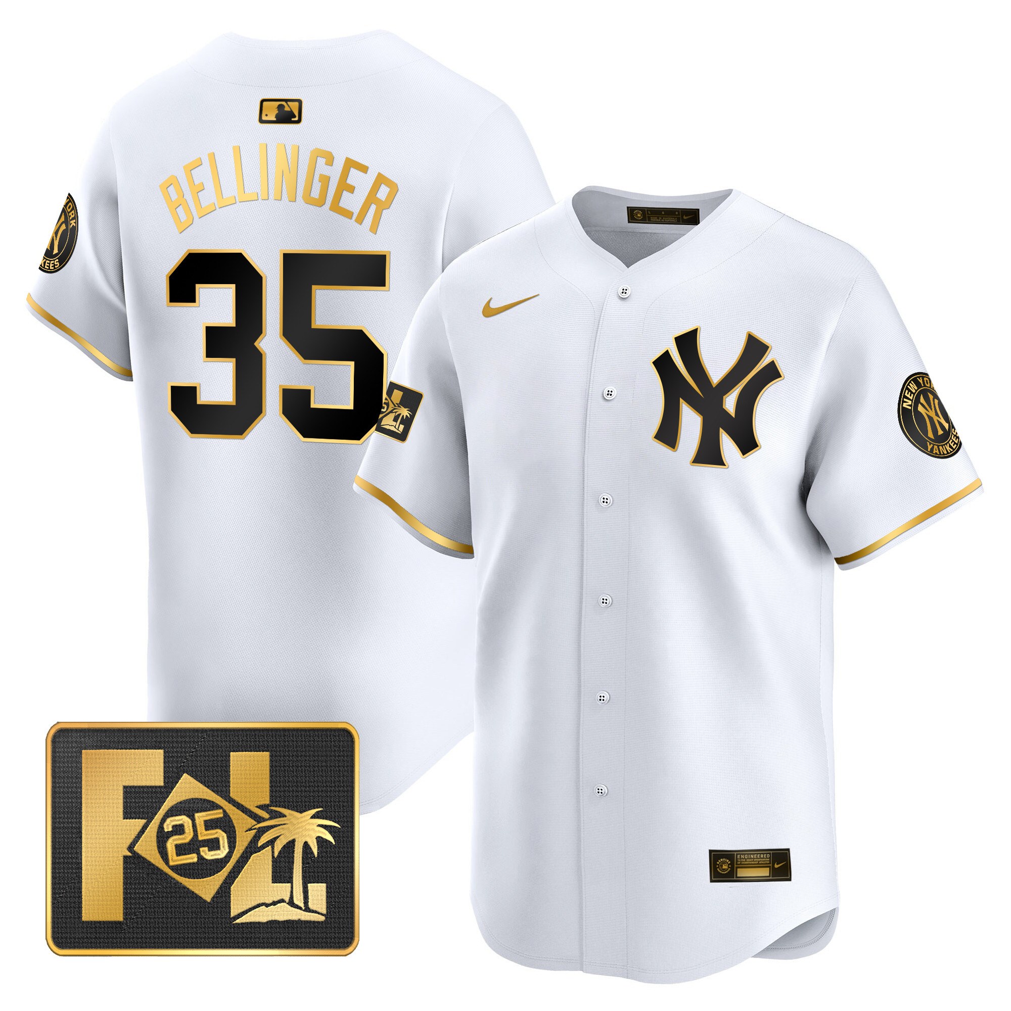 Men's New York Yankees 2025 Spring Training Patch Vapor Premier Limited Jersey - All Stitched - Image 15
