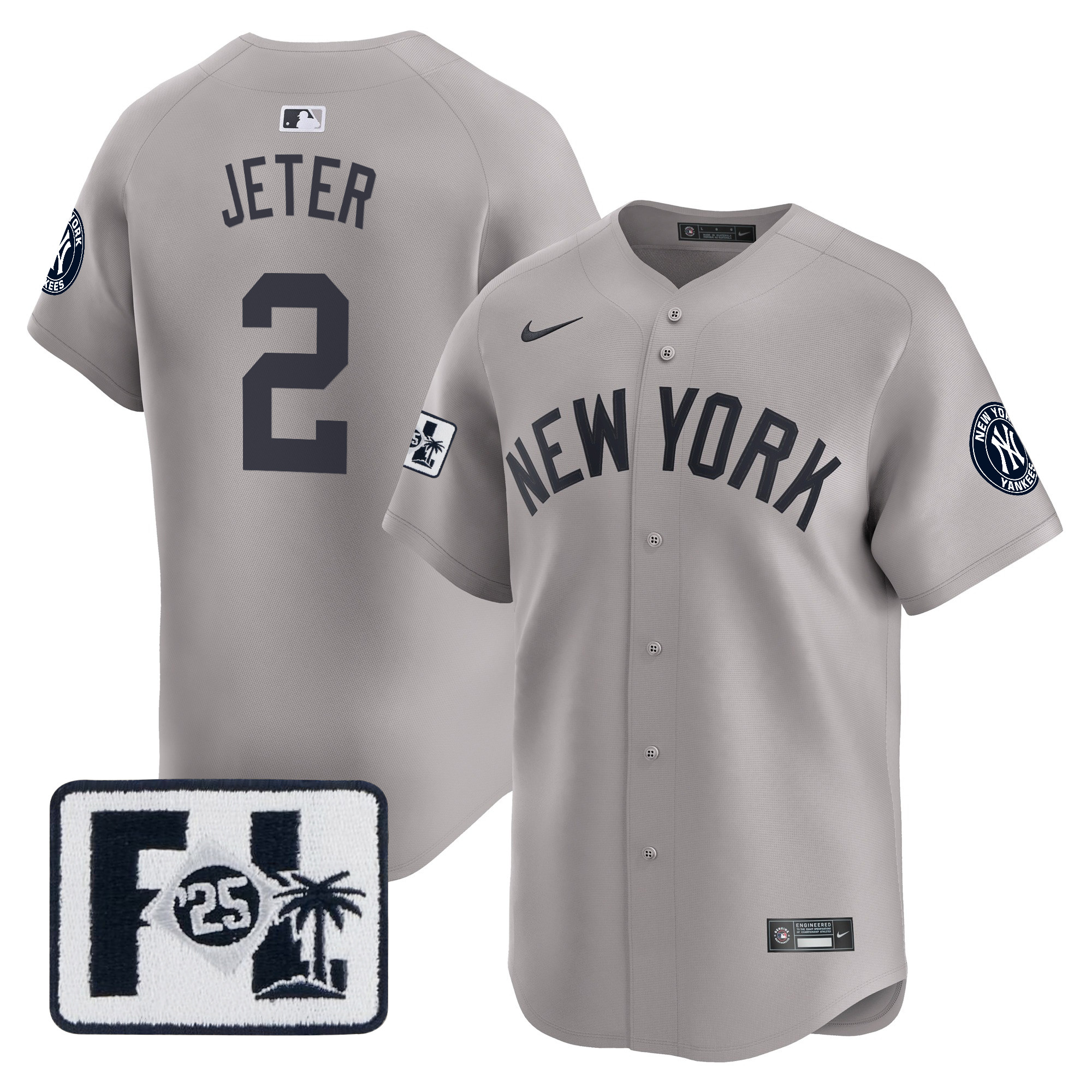 Men's New York Yankees 2025 Spring Training Patch Vapor Premier Limited Jersey - All Stitched - Image 28