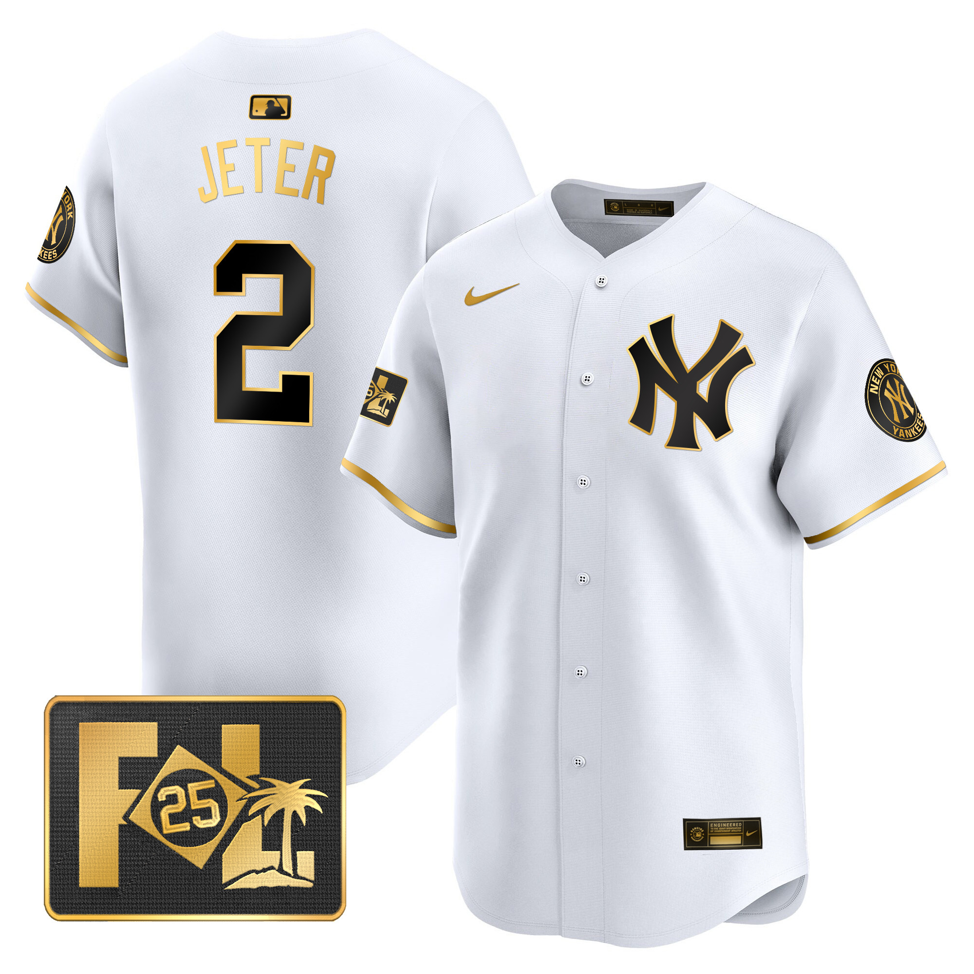 Men's New York Yankees 2025 Spring Training Patch Vapor Premier Limited Jersey - All Stitched - Image 12