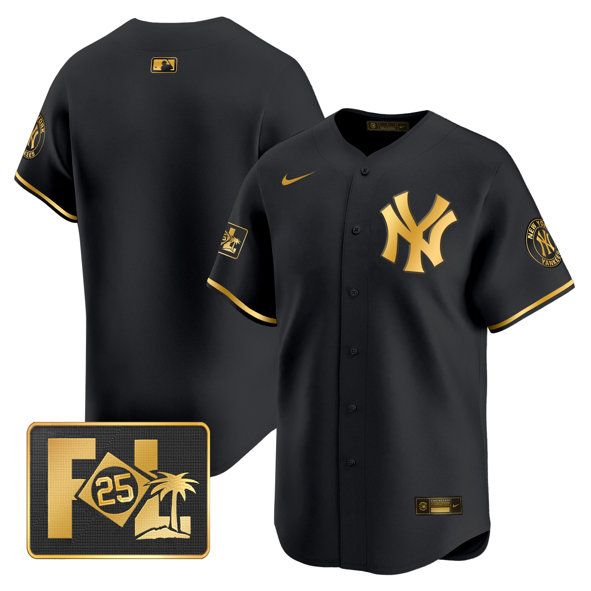 Men's New York Yankees 2025 Spring Training Patch Vapor Premier Limited Jersey - All Stitched - Image 8
