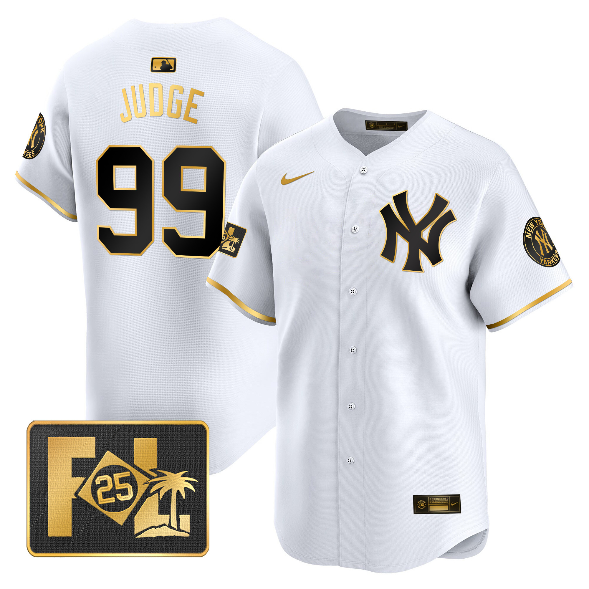 Men's New York Yankees 2025 Spring Training Patch Vapor Premier Limited Jersey - All Stitched - Image 9