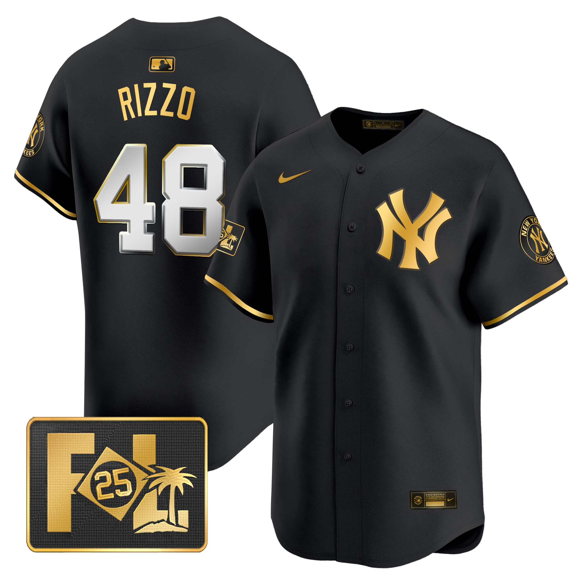 Men's New York Yankees 2025 Spring Training Patch Vapor Premier Limited Jersey - All Stitched - Image 6