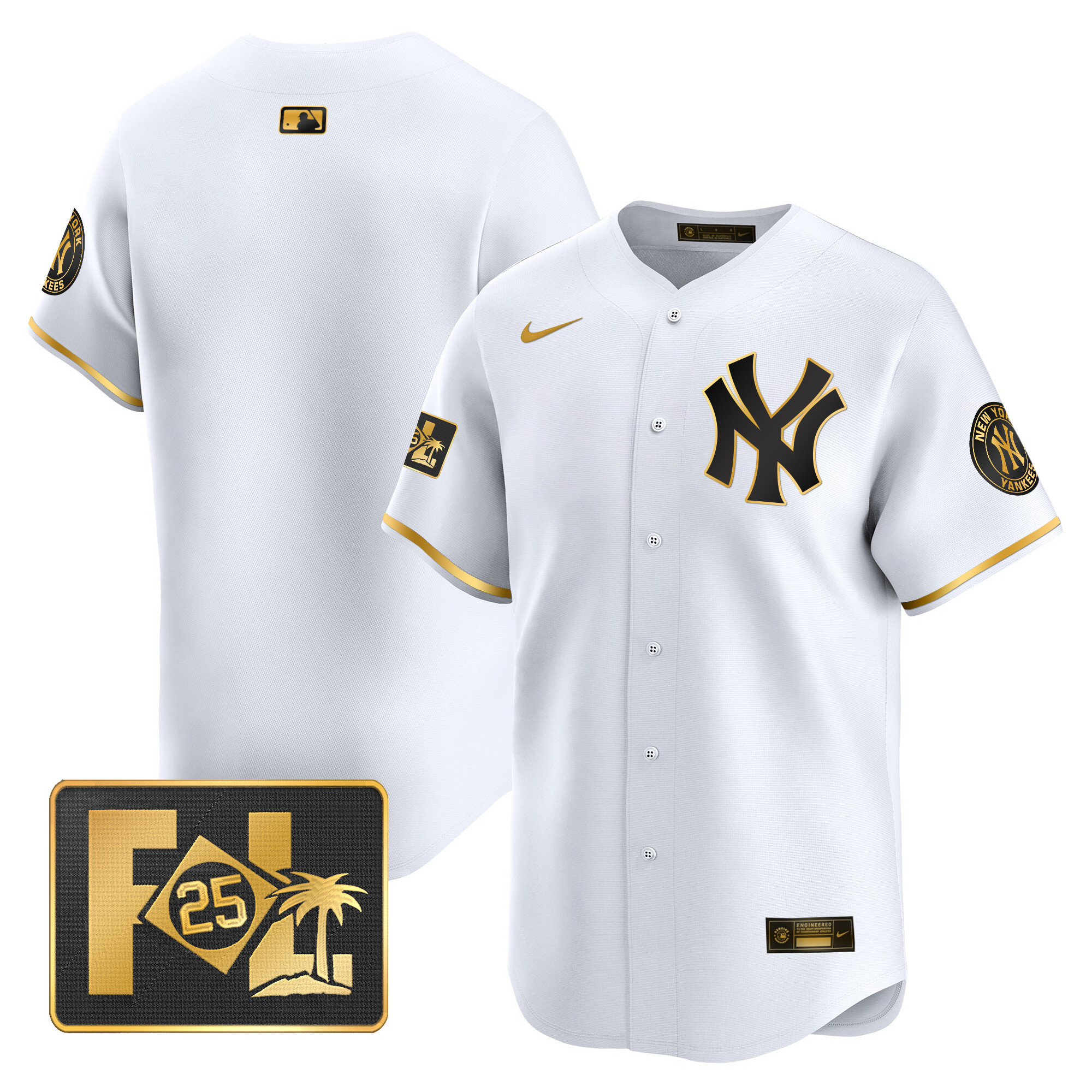 Men's New York Yankees 2025 Spring Training Patch Vapor Premier Limited Jersey - All Stitched - Image 16