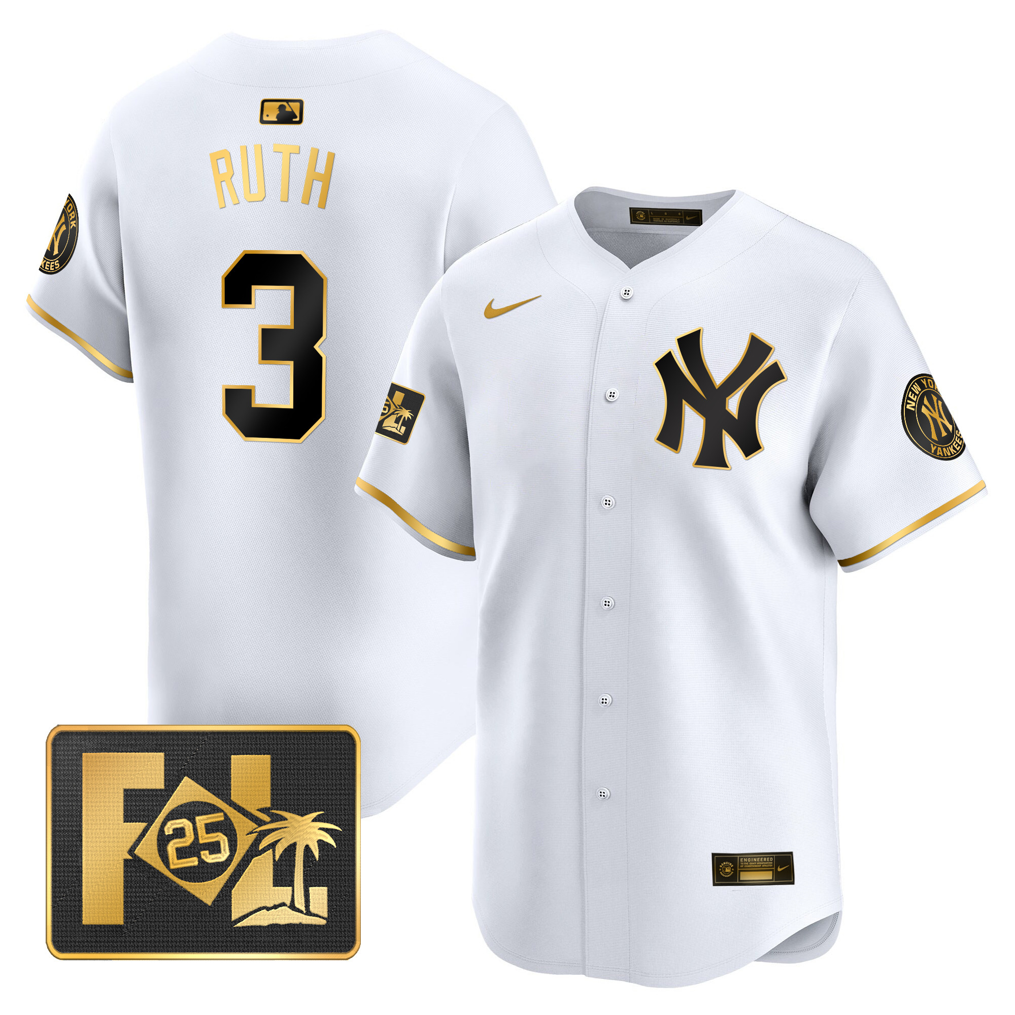 Men's New York Yankees 2025 Spring Training Patch Vapor Premier Limited Jersey - All Stitched - Image 11