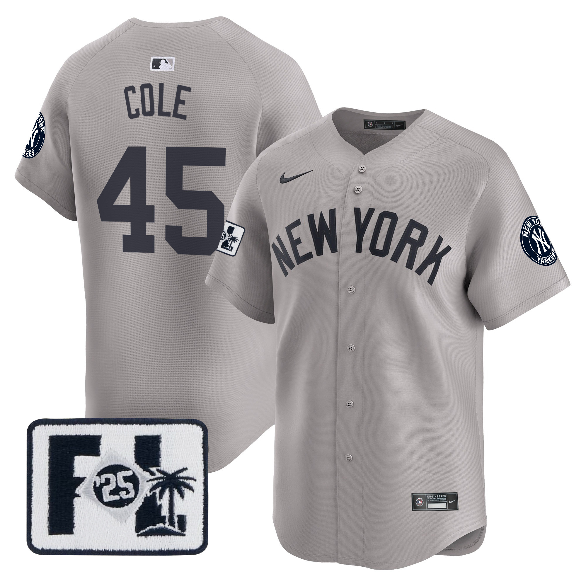 Men's New York Yankees 2025 Spring Training Patch Vapor Premier Limited Jersey - All Stitched - Image 29