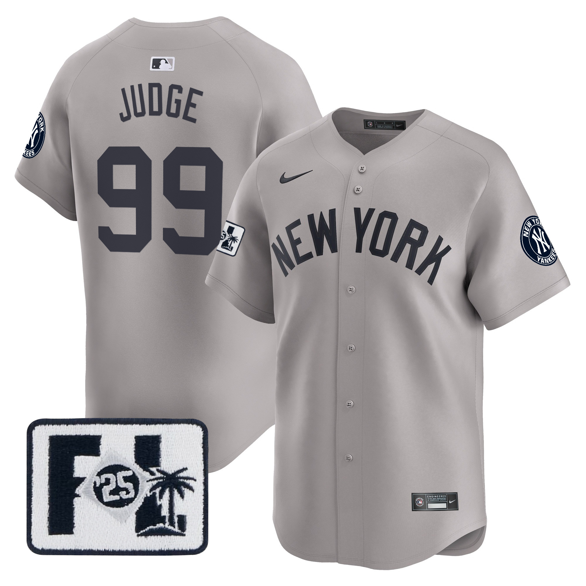 Men's New York Yankees 2025 Spring Training Patch Vapor Premier Limited Jersey - All Stitched - Image 25