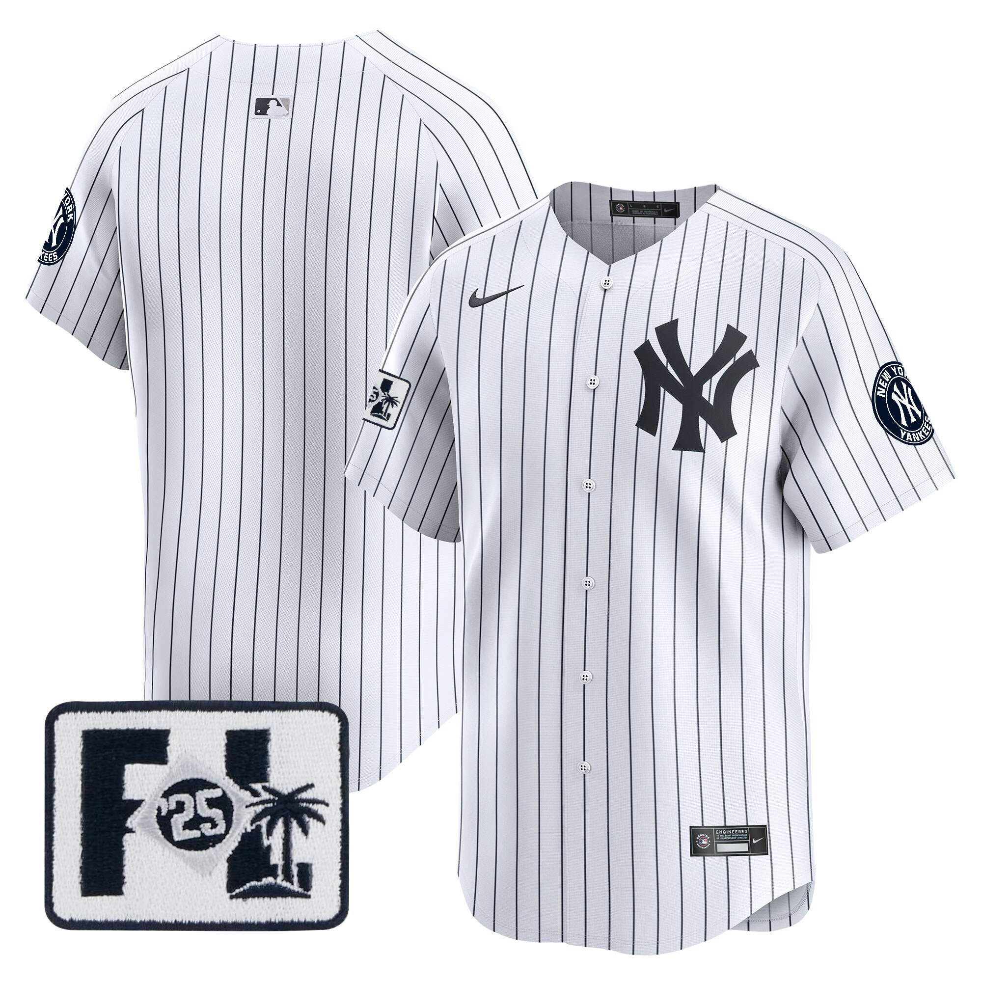 Men's New York Yankees 2025 Spring Training Patch Vapor Premier Limited Jersey - All Stitched - Image 24