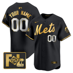 New York Mets 2025 Spring Training Patch Vapor Premier Limited Custom Jersey - All Stitched