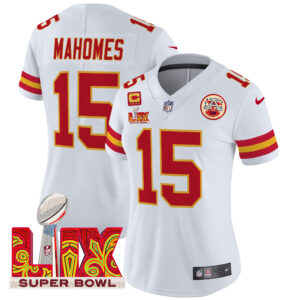 Women's Chiefs Super Bowl LIX Patch Vapor Limited Jersey - All Stitched