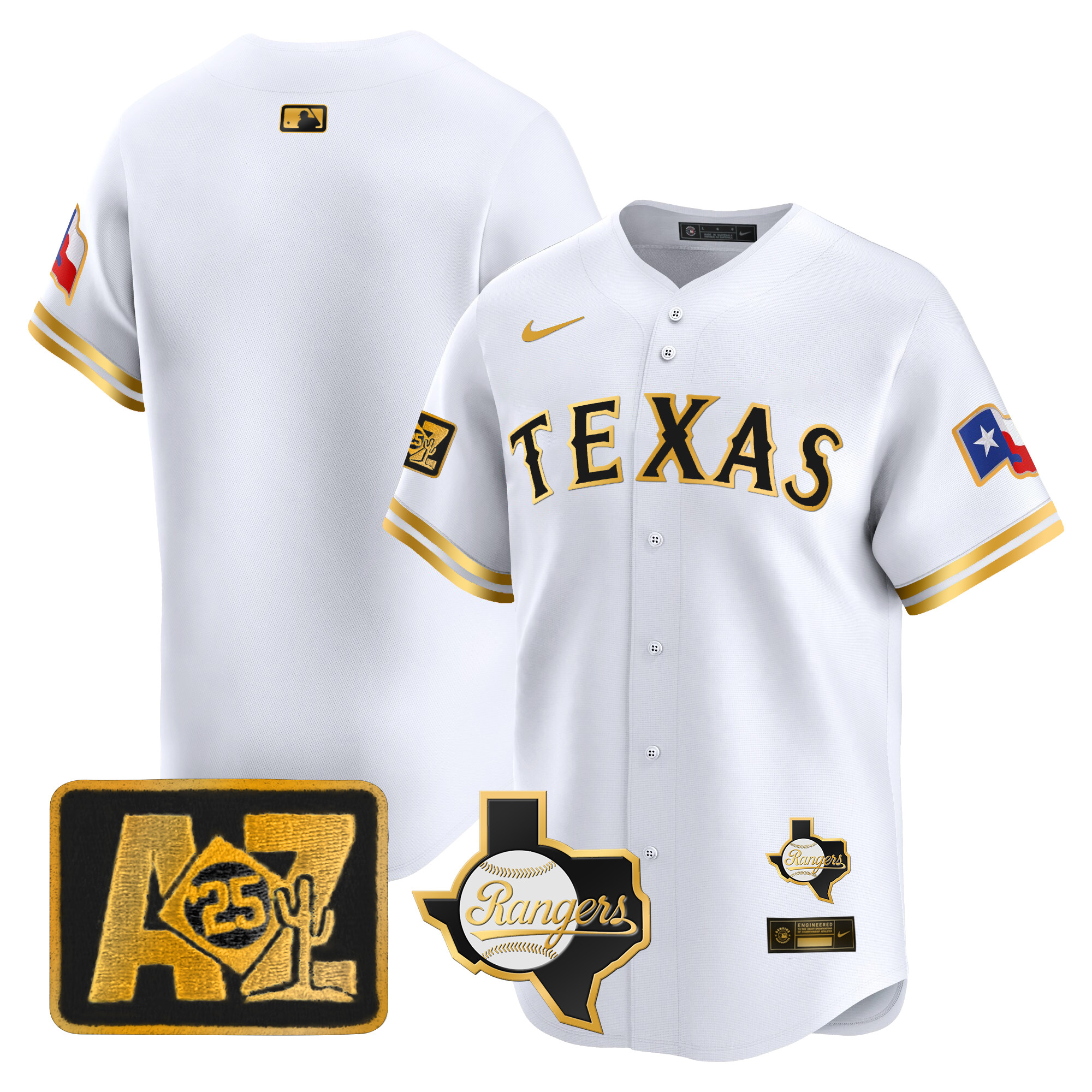 Men's Texas Rangers 2025 Spring Training Patch Vapor Premier Limited Jersey - All Stitched - Image 20