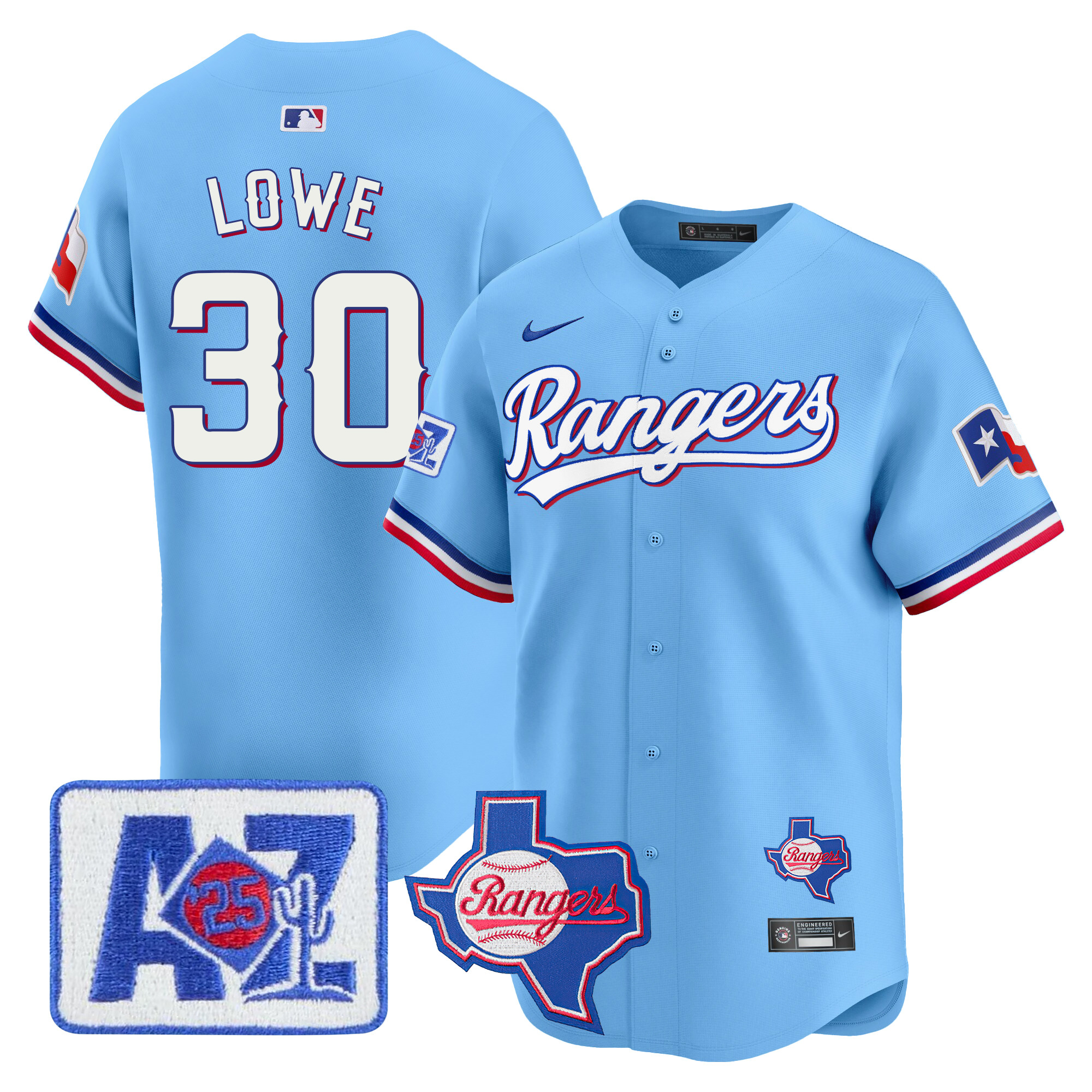 Men's Texas Rangers 2025 Spring Training Patch Vapor Premier Limited Jersey - All Stitched - Image 43