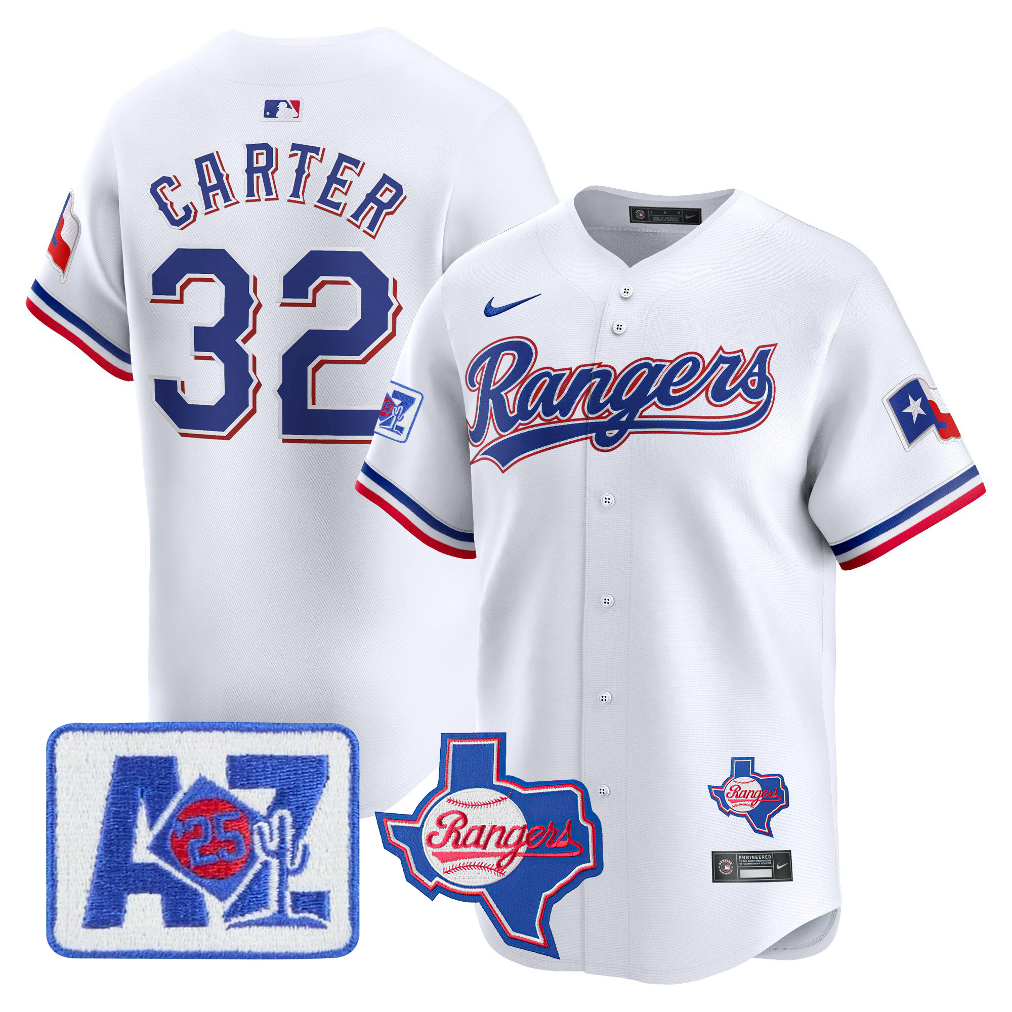 Men's Texas Rangers 2025 Spring Training Patch Vapor Premier Limited Jersey - All Stitched - Image 26