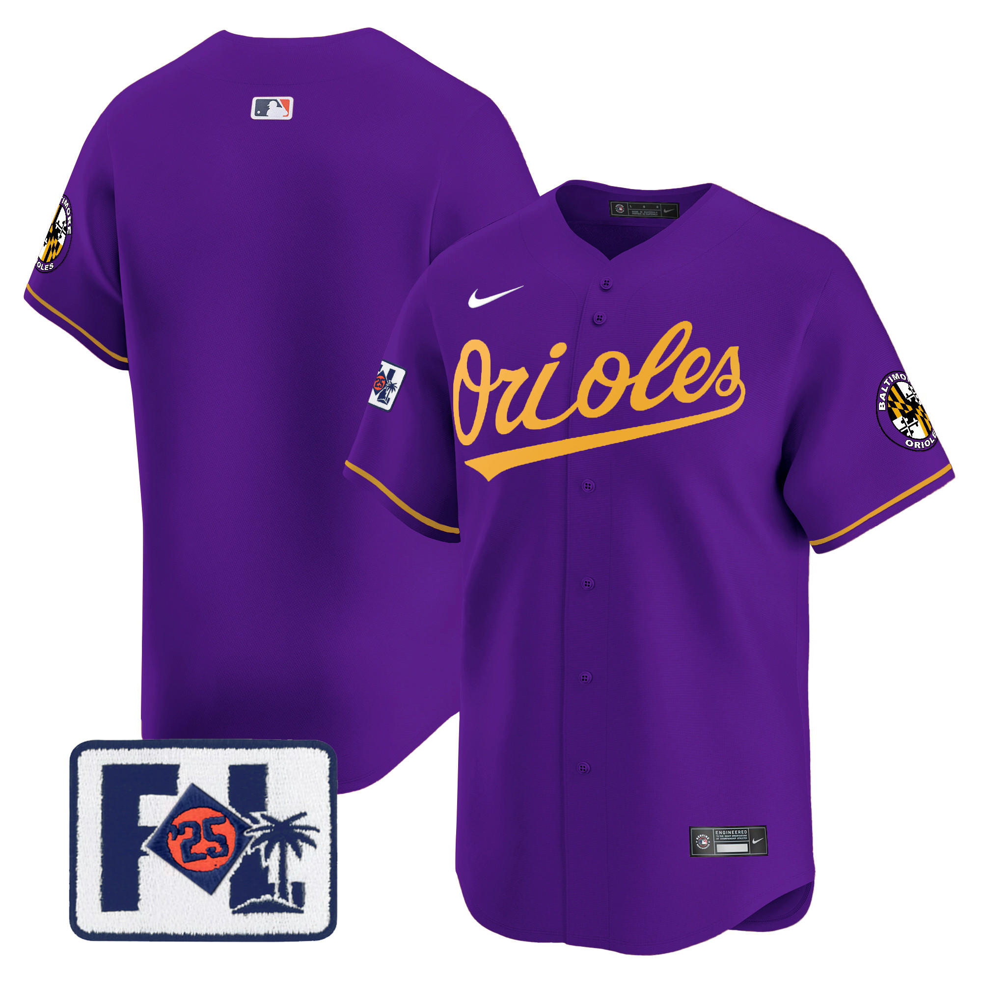 Men's Baltimore Orioles 2025 Spring Training Patch Vapor Premier Limited Jersey - All Stitched - Image 27