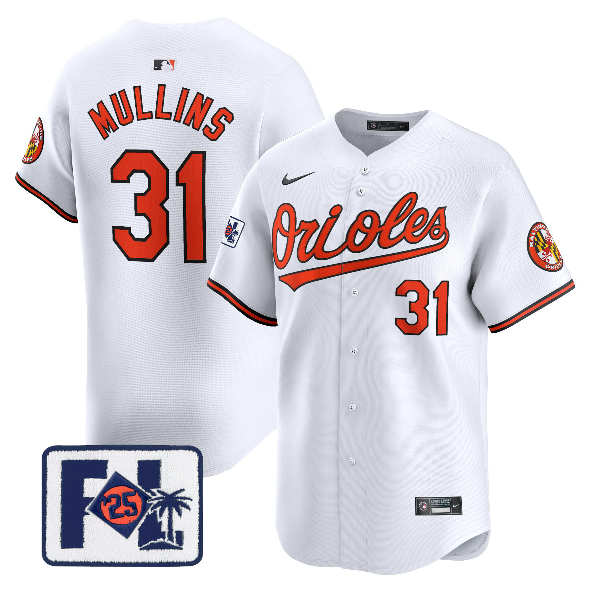 Men's Baltimore Orioles 2025 Spring Training Patch Vapor Premier Limited Jersey - All Stitched - Image 31