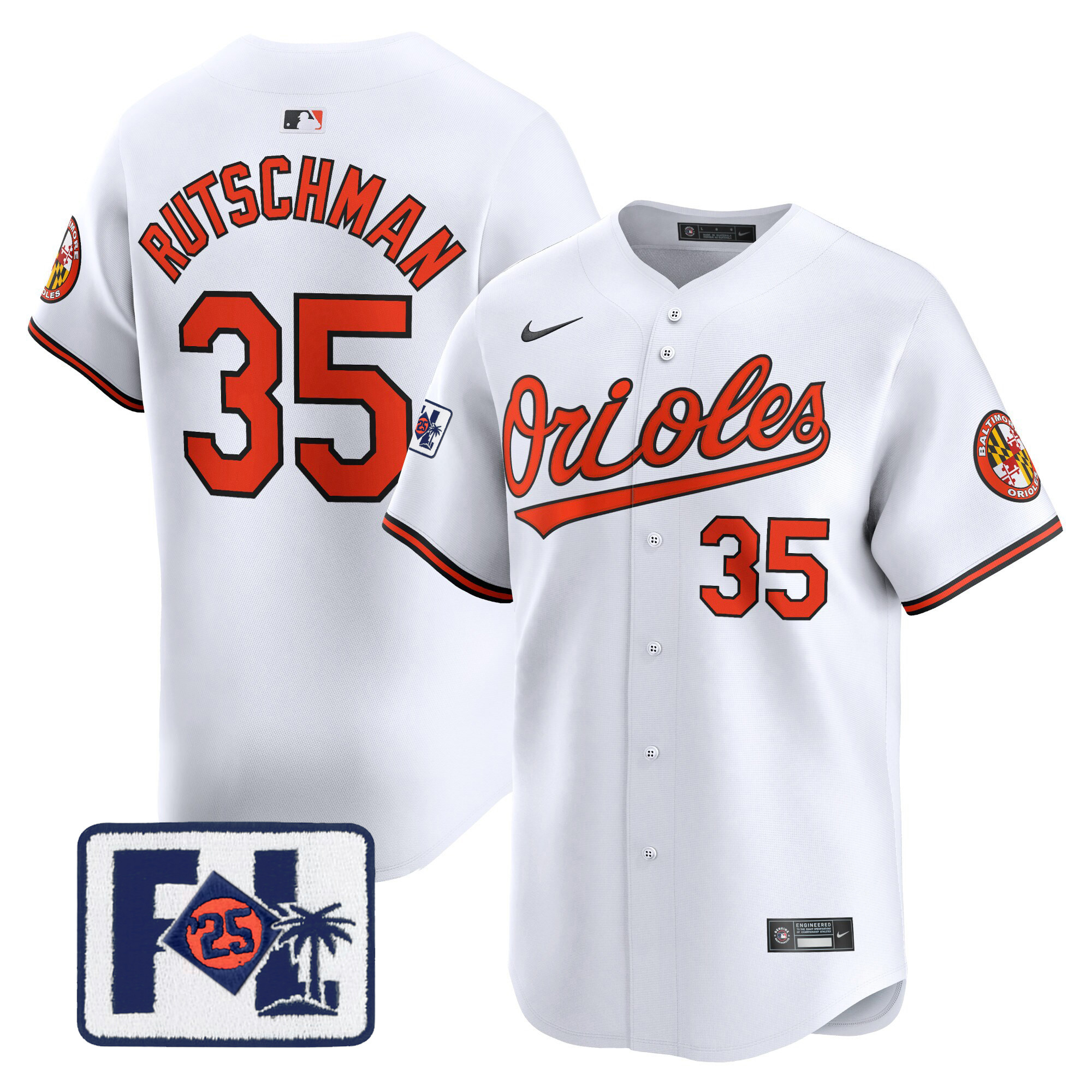 Men's Baltimore Orioles 2025 Spring Training Patch Vapor Premier Limited Jersey - All Stitched - Image 28