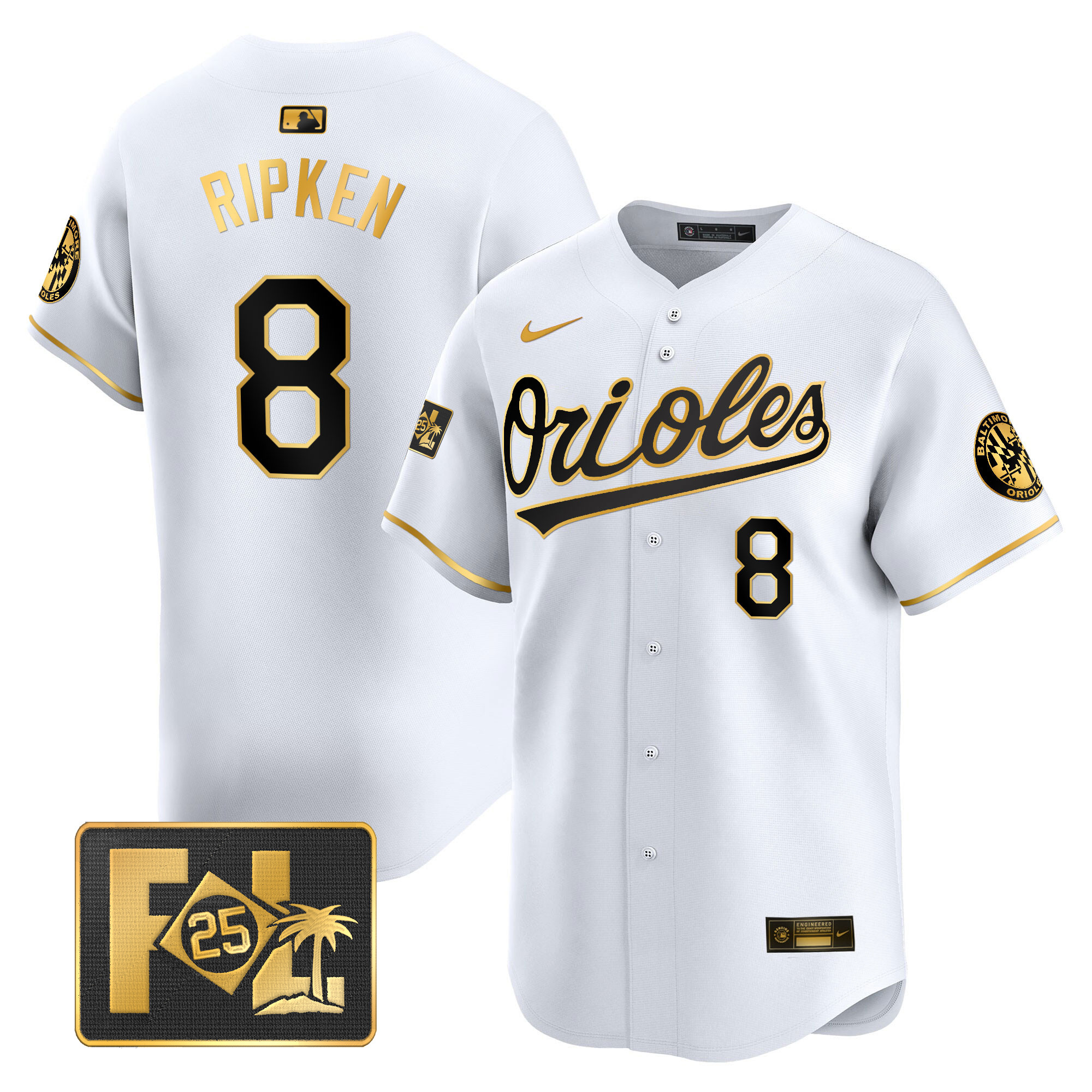 Men's Baltimore Orioles 2025 Spring Training Patch Vapor Premier Limited Jersey - All Stitched - Image 6