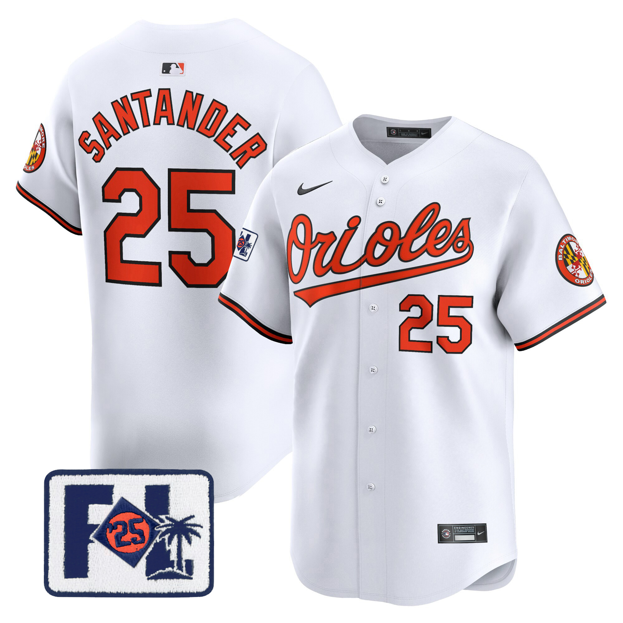 Men's Baltimore Orioles 2025 Spring Training Patch Vapor Premier Limited Jersey - All Stitched - Image 32