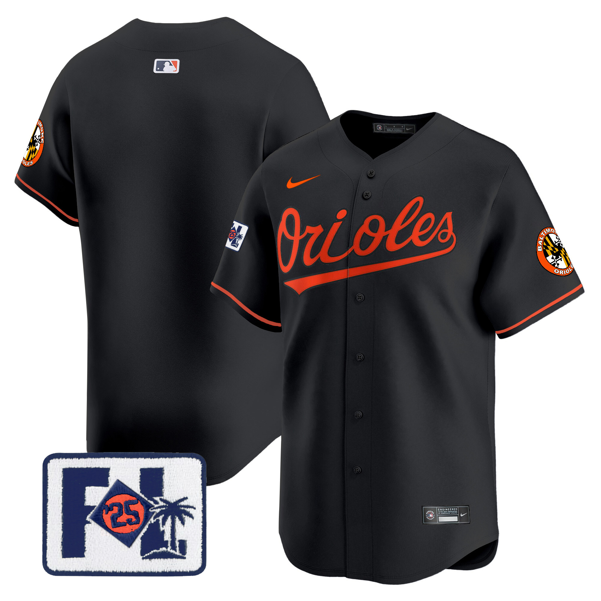 Men's Baltimore Orioles 2025 Spring Training Patch Vapor Premier Limited Jersey - All Stitched - Image 45
