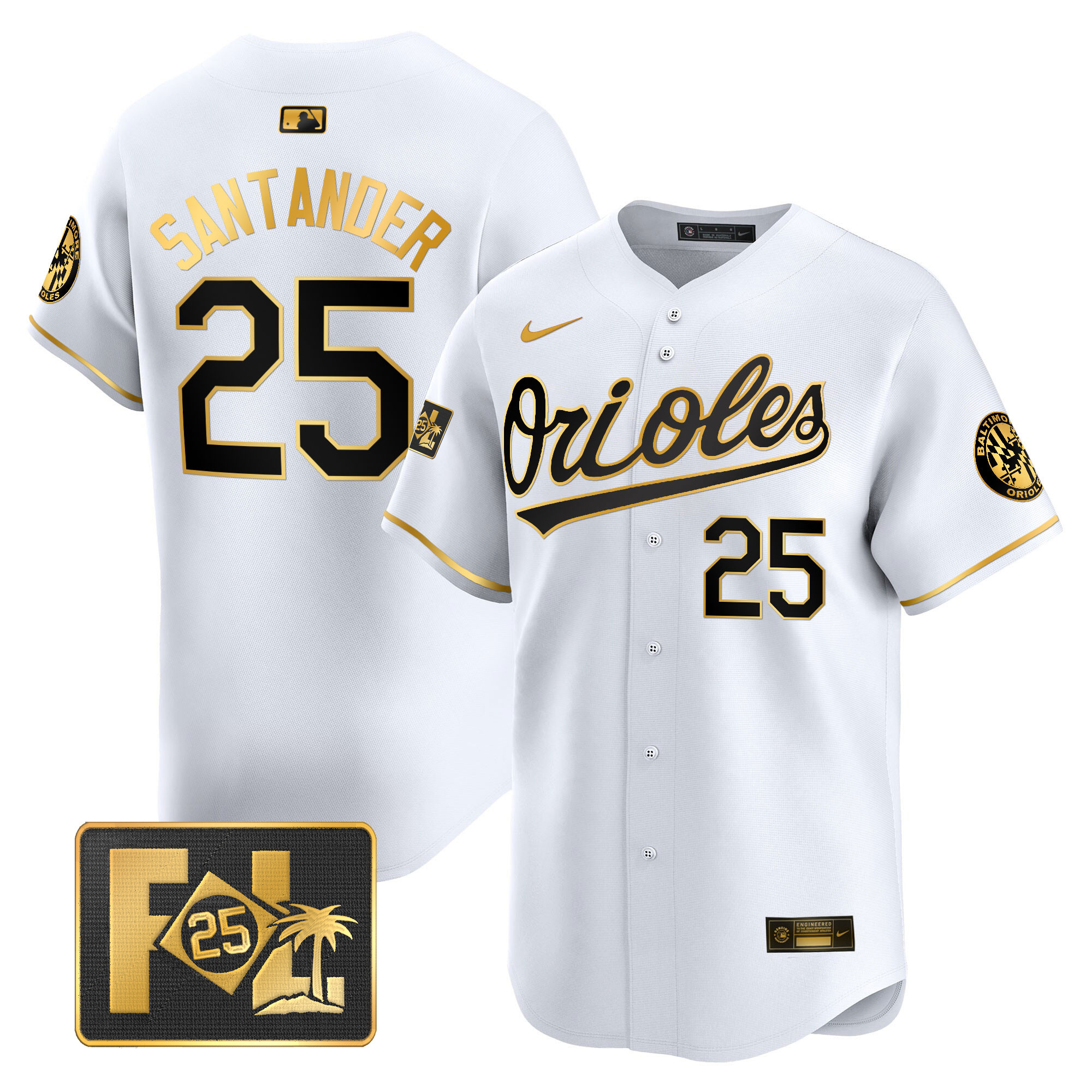 Men's Baltimore Orioles 2025 Spring Training Patch Vapor Premier Limited Jersey - All Stitched - Image 5