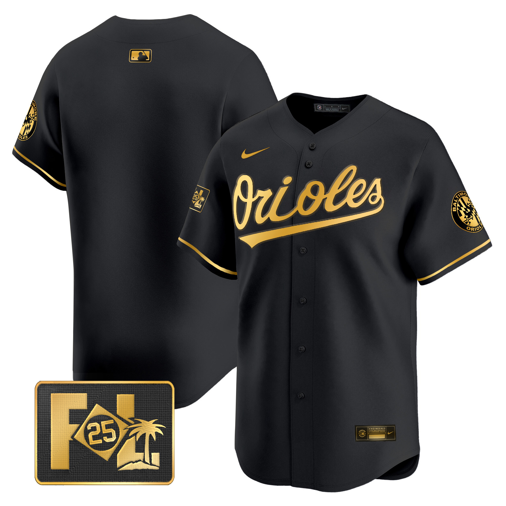 Men's Baltimore Orioles 2025 Spring Training Patch Vapor Premier Limited Jersey - All Stitched - Image 18