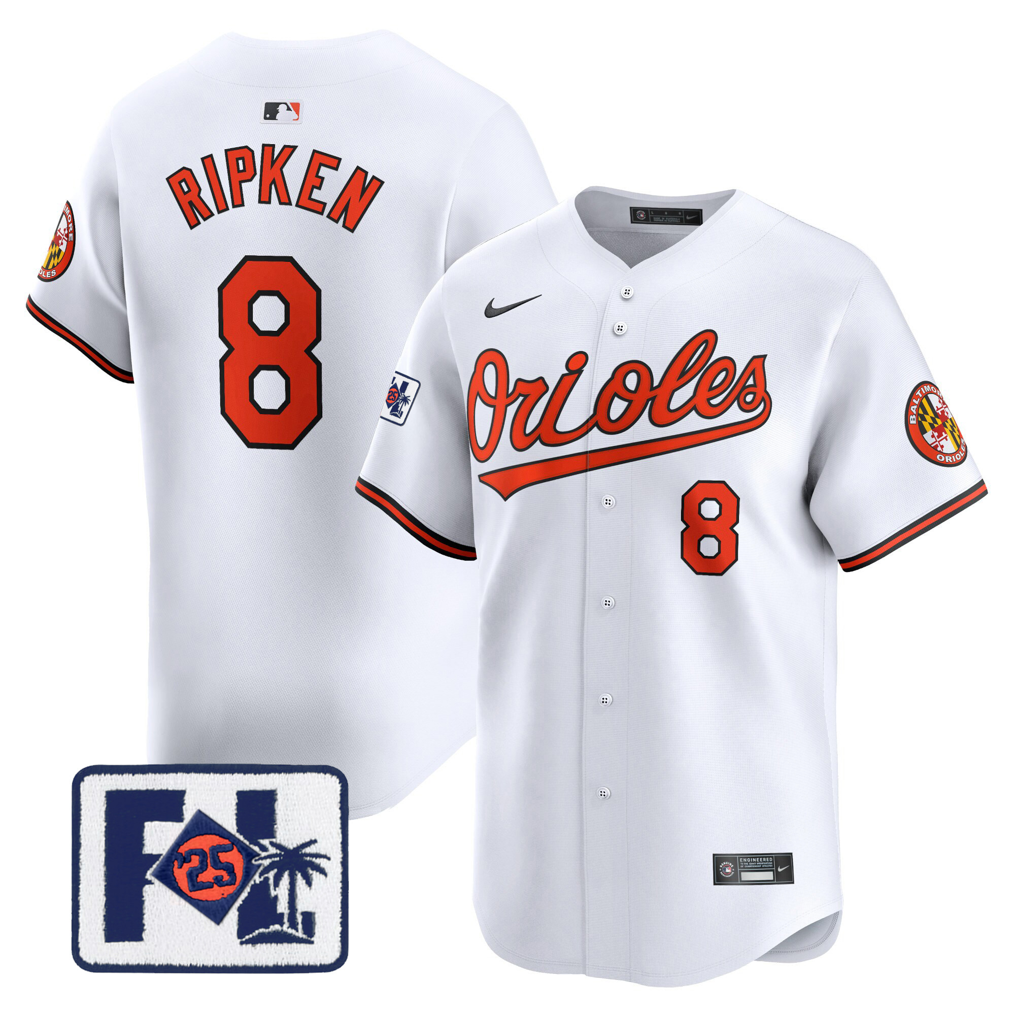 Men's Baltimore Orioles 2025 Spring Training Patch Vapor Premier Limited Jersey - All Stitched - Image 33