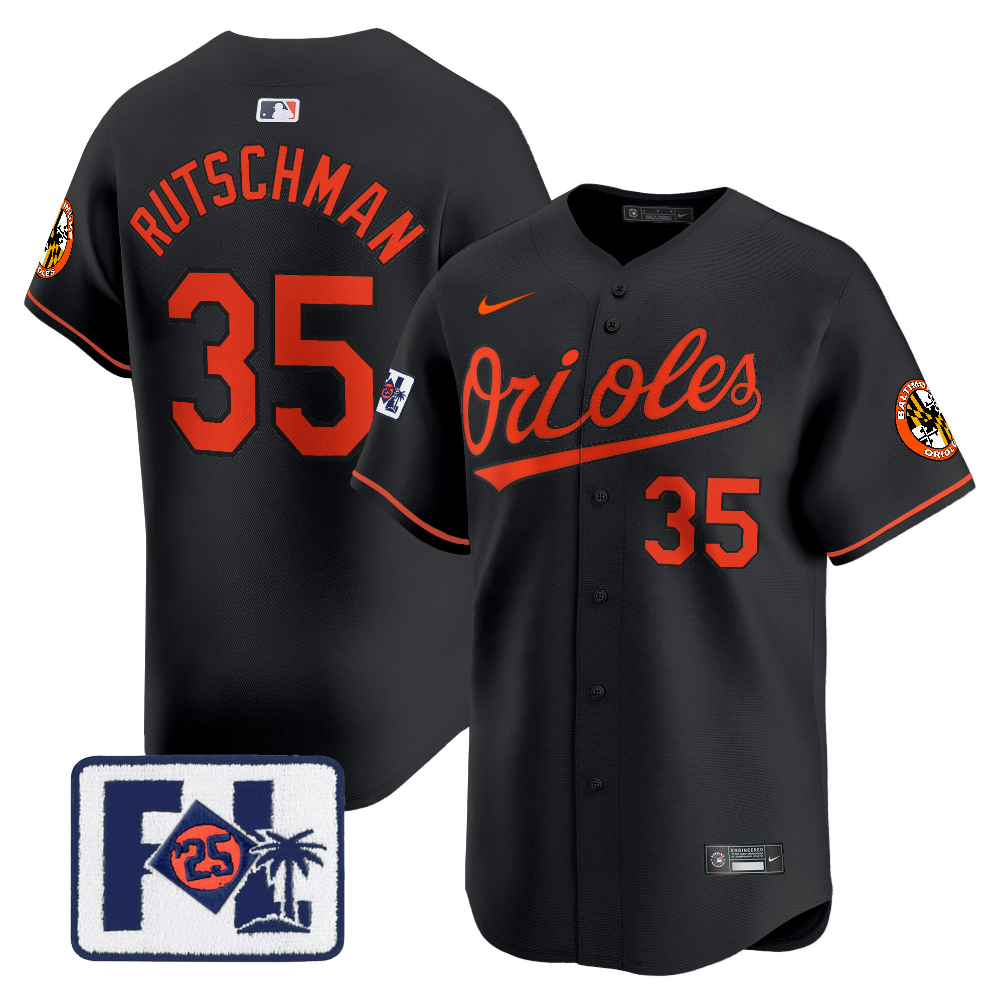 Men's Baltimore Orioles 2025 Spring Training Patch Vapor Premier Limited Jersey - All Stitched - Image 37