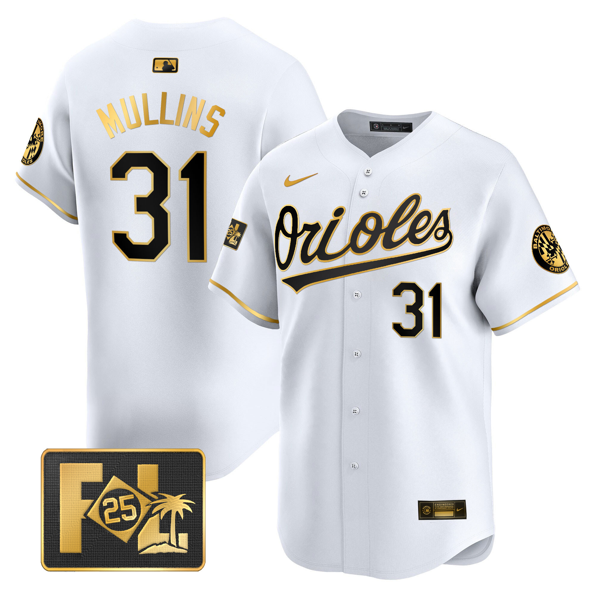 Men's Baltimore Orioles 2025 Spring Training Patch Vapor Premier Limited Jersey - All Stitched - Image 4