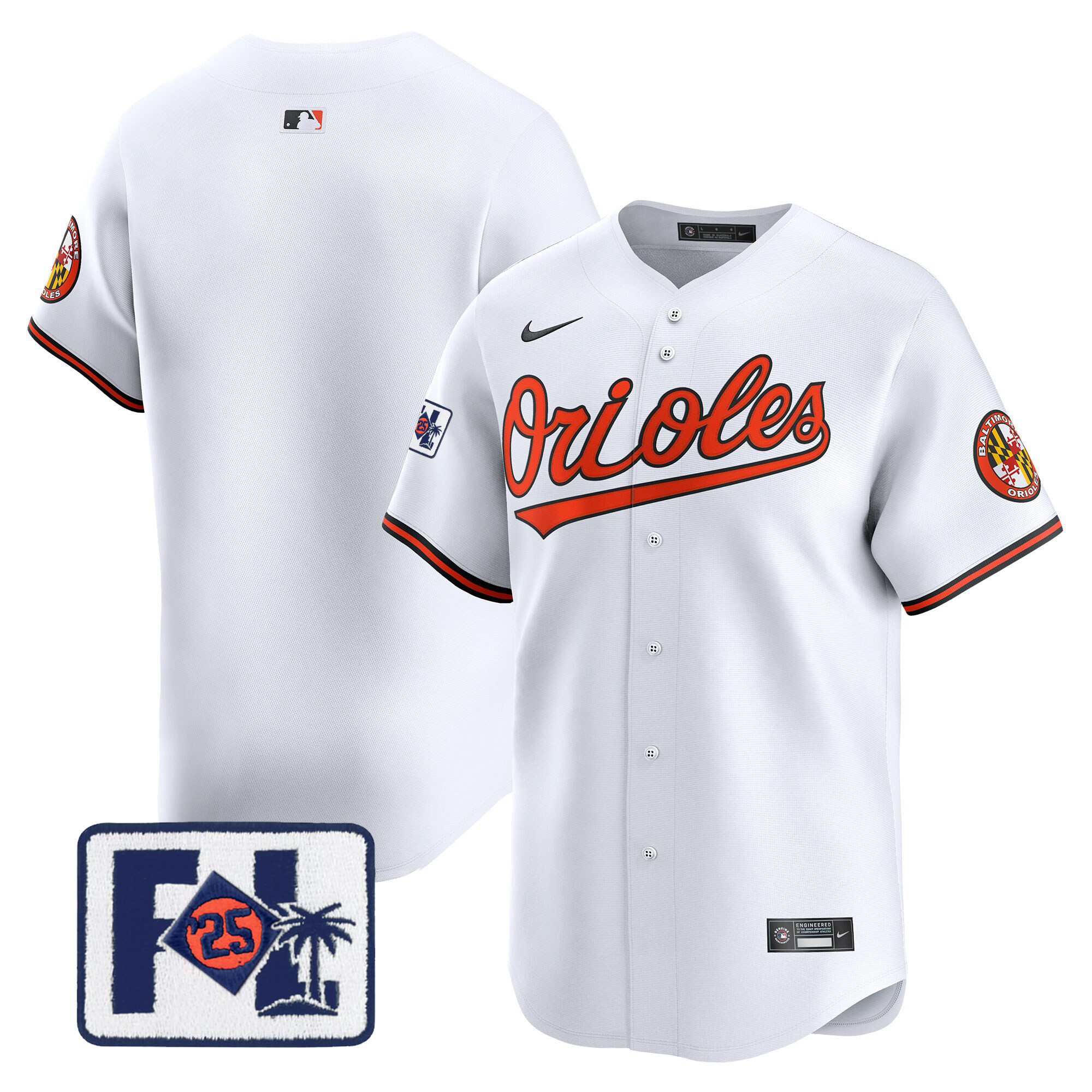 Men's Baltimore Orioles 2025 Spring Training Patch Vapor Premier Limited Jersey - All Stitched - Image 36