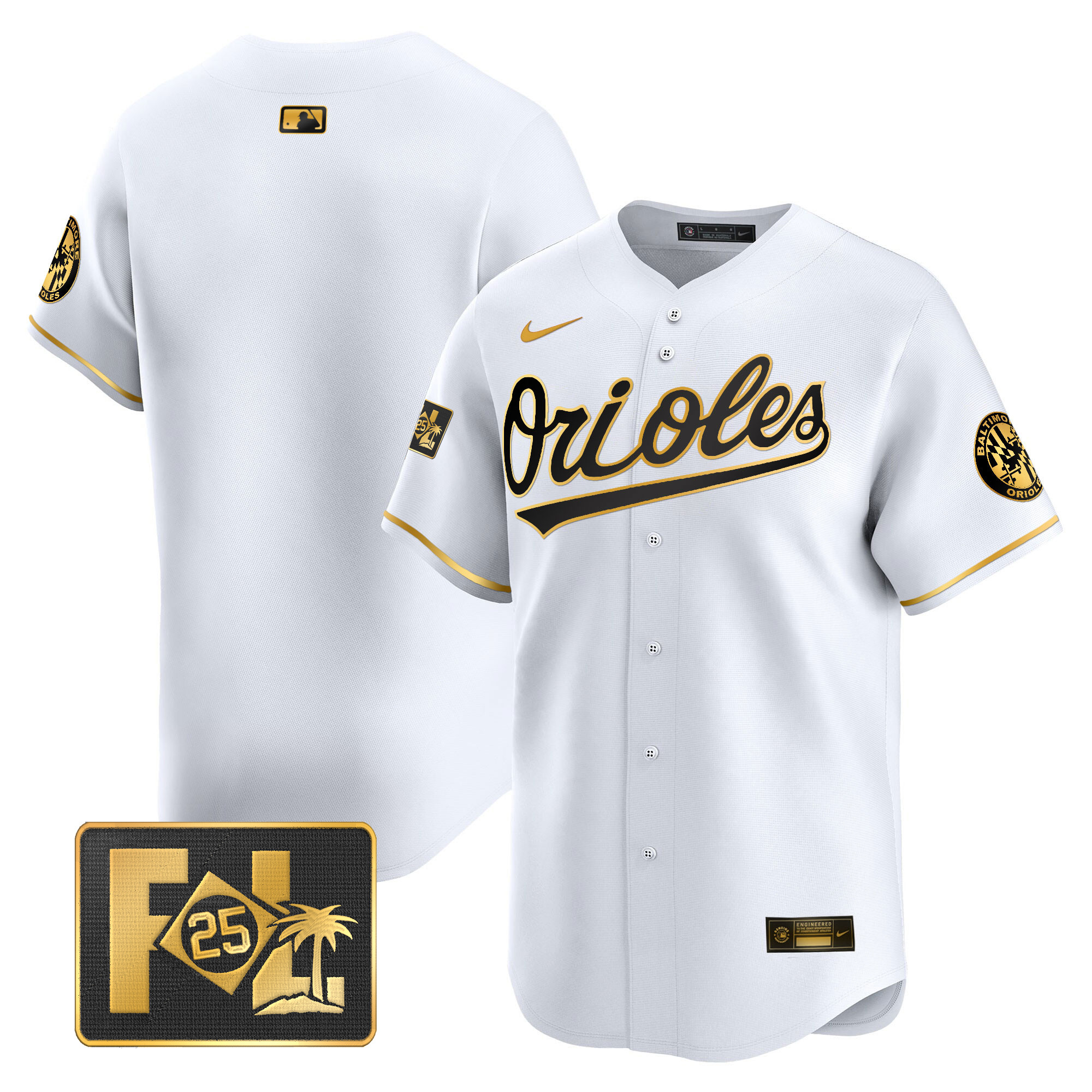 Men's Baltimore Orioles 2025 Spring Training Patch Vapor Premier Limited Jersey - All Stitched - Image 9
