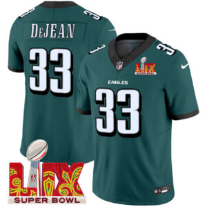 Cooper DeJean Philadelphia Eagles Super Bowl LIX Jersey - All Stitched