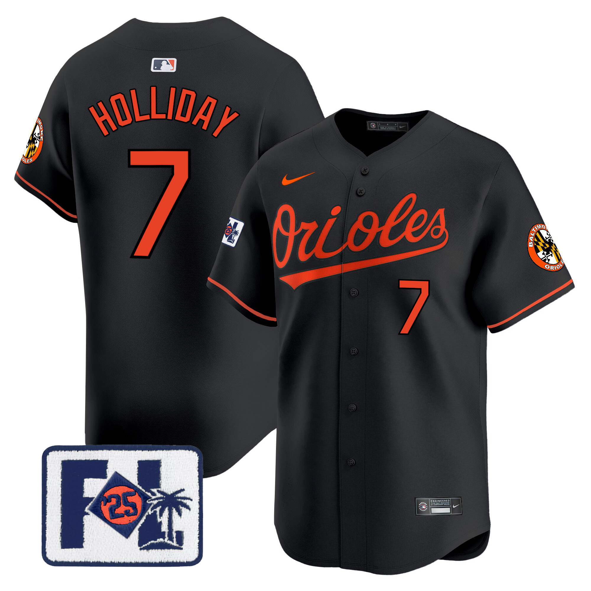 Men's Baltimore Orioles 2025 Spring Training Patch Vapor Premier Limited Jersey - All Stitched - Image 44