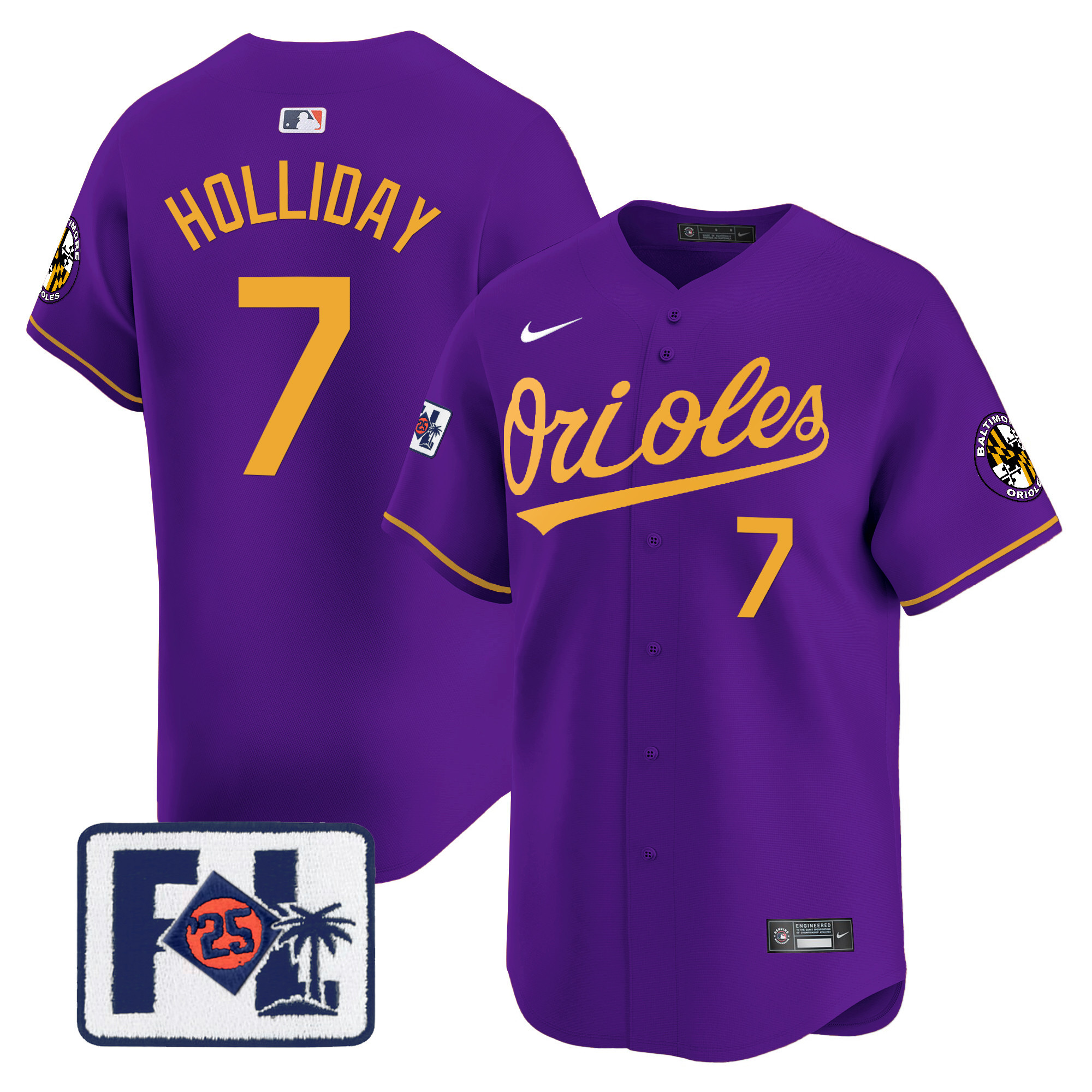 Men's Baltimore Orioles 2025 Spring Training Patch Vapor Premier Limited Jersey - All Stitched - Image 26