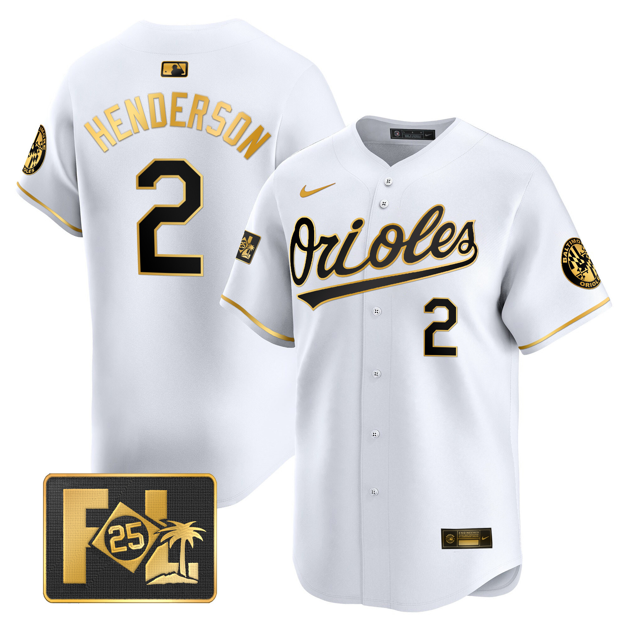 Men's Baltimore Orioles 2025 Spring Training Patch Vapor Premier Limited Jersey - All Stitched - Image 7