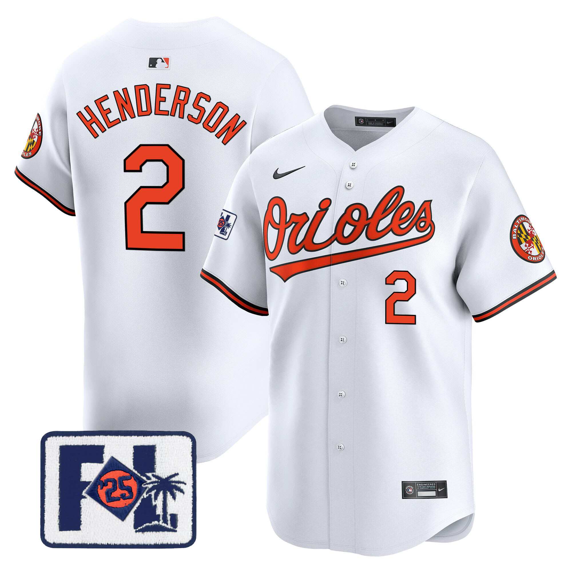 Men's Baltimore Orioles 2025 Spring Training Patch Vapor Premier Limited Jersey - All Stitched - Image 34