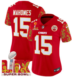 Women's Chiefs Super Bowl LIX Style Vapor Limited Jersey - All Stitched