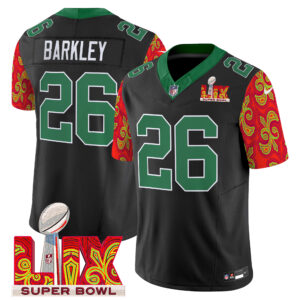 Men's Philadelphia Eagles Kelly Green Super Bowl LIX Style Vapor Limited Jersey - All Stitched