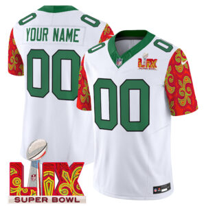Philadelphia Eagles Kelly Green Super Bowl LIX Style Vapor Limited Custom Jersey - All Stitched